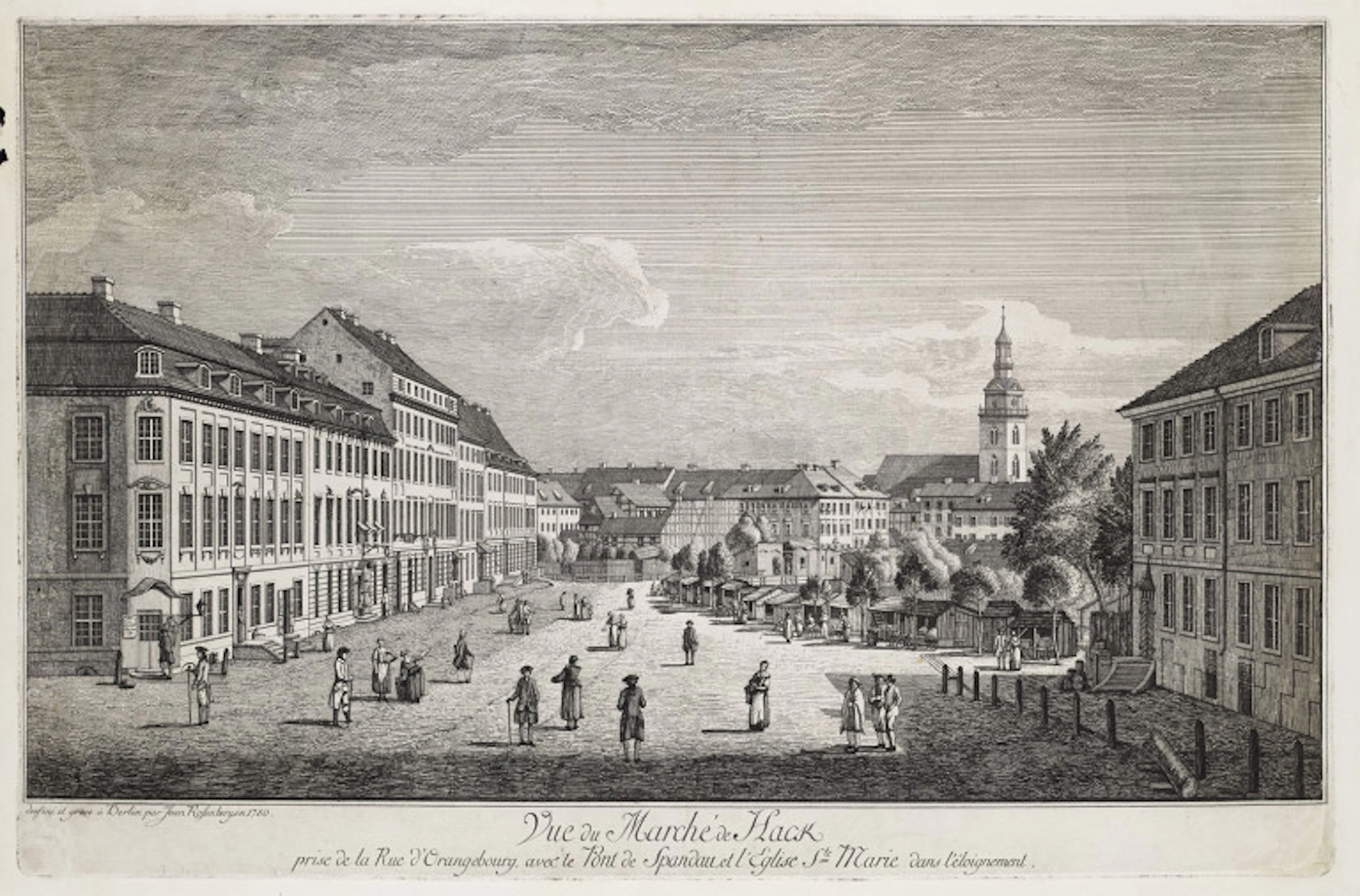 Jean Rosenberg. Vue du Marché de Hack prise …