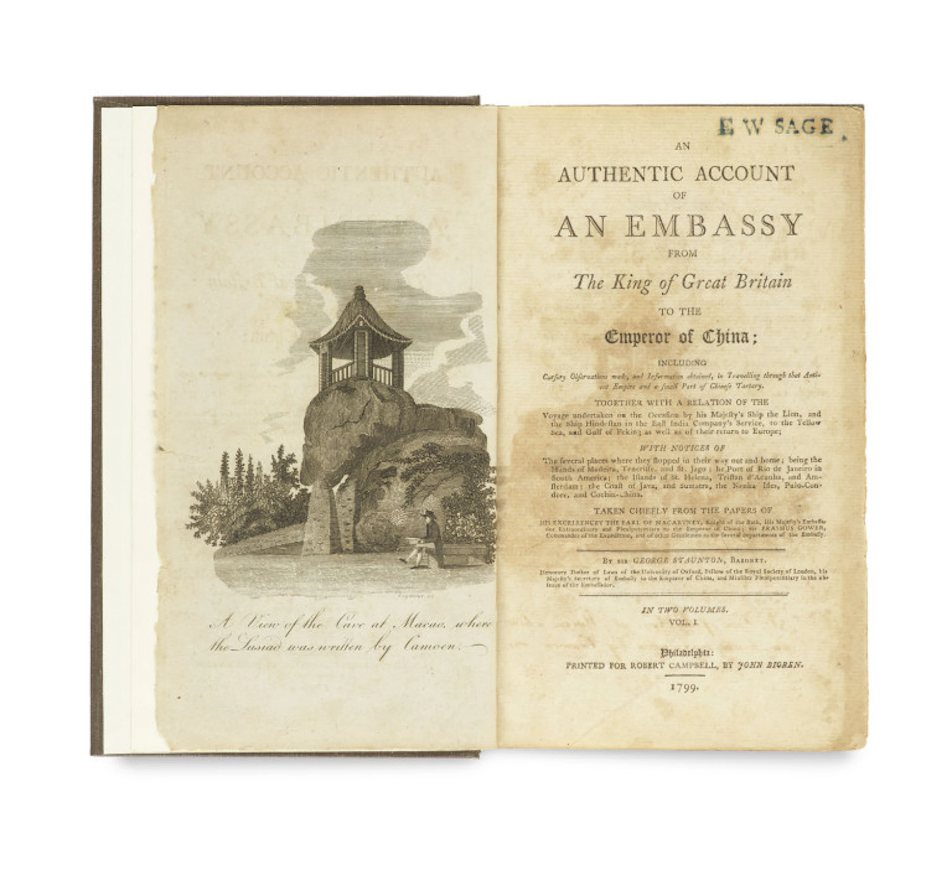 George Staunton. An authentic account of an …