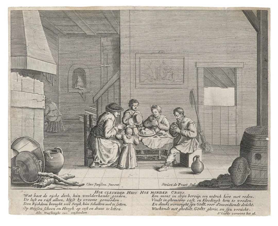 Johann Gottlieb Prestel. Paar beim Gespräch. Ca. 1770. …