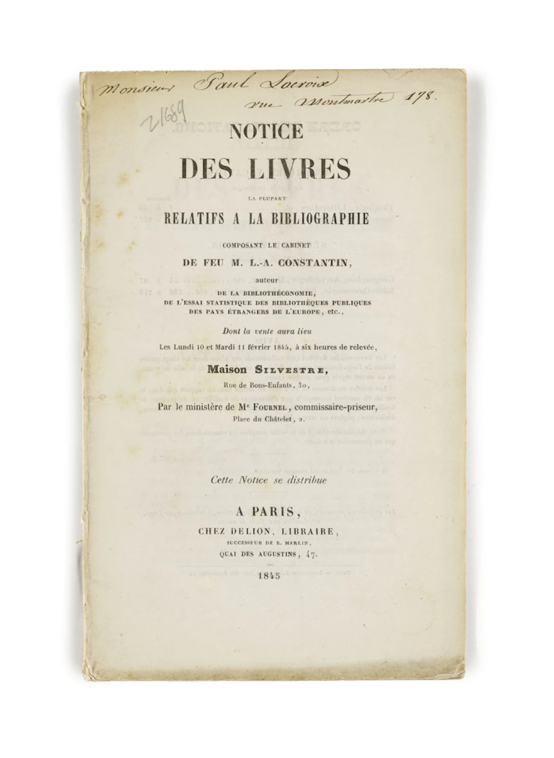 Notice des livres la plupart …