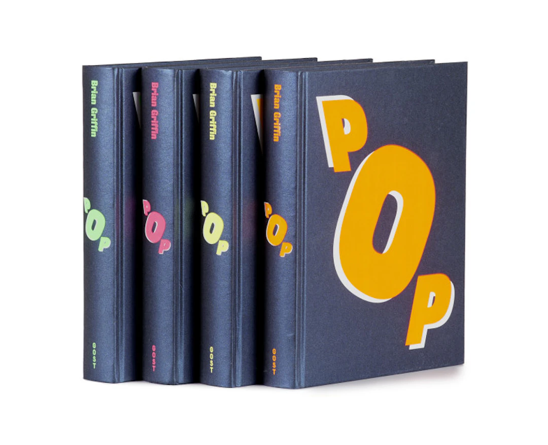 Brian Griffin. Pop. 4 Exemplare mit farbig …