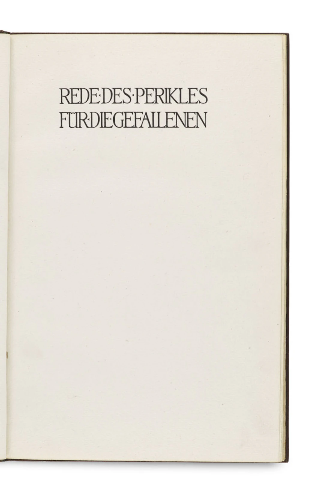 Thukydides. Rede des Perikles für die …