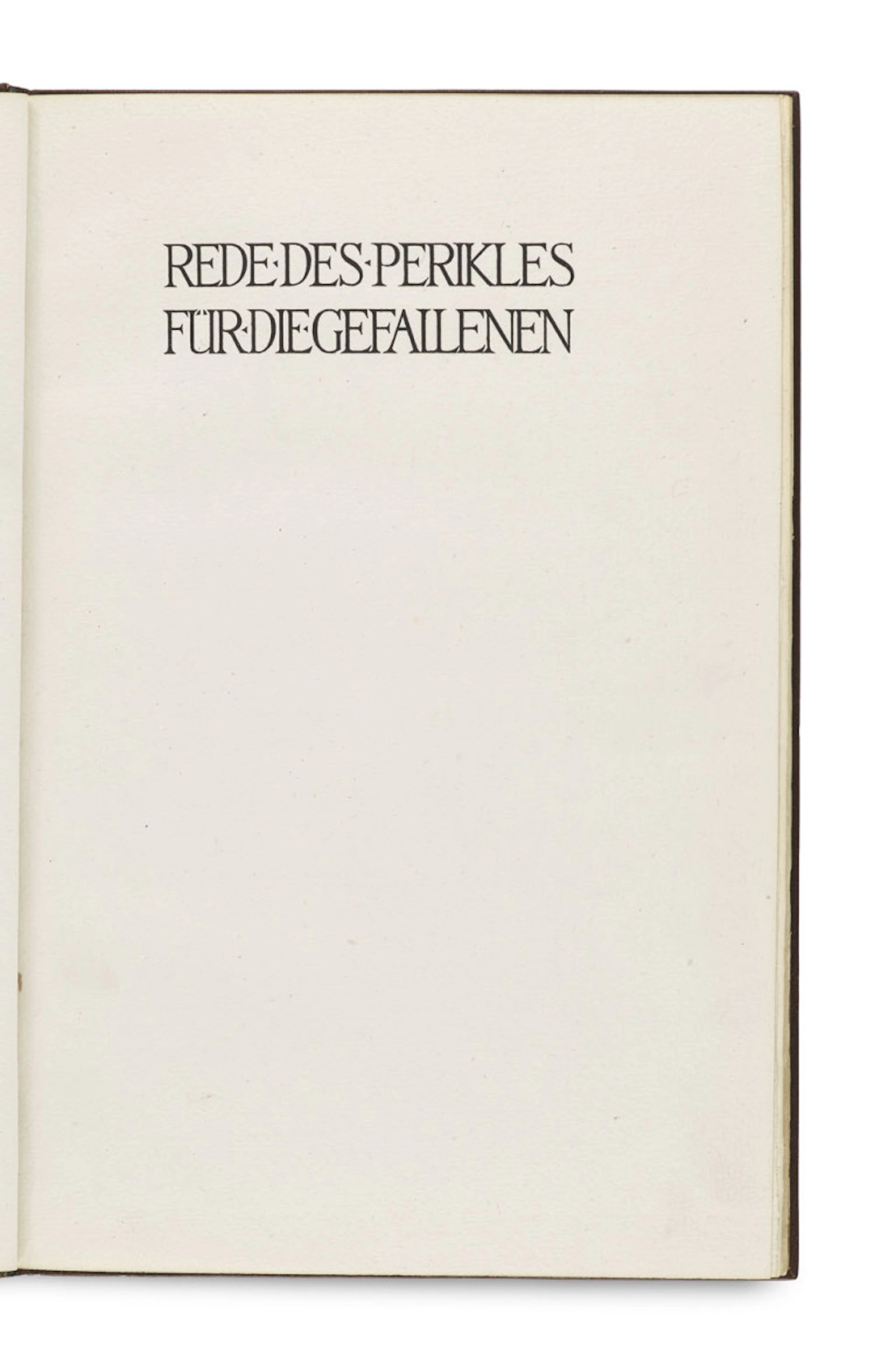Thukydides. Rede des Perikles für die …