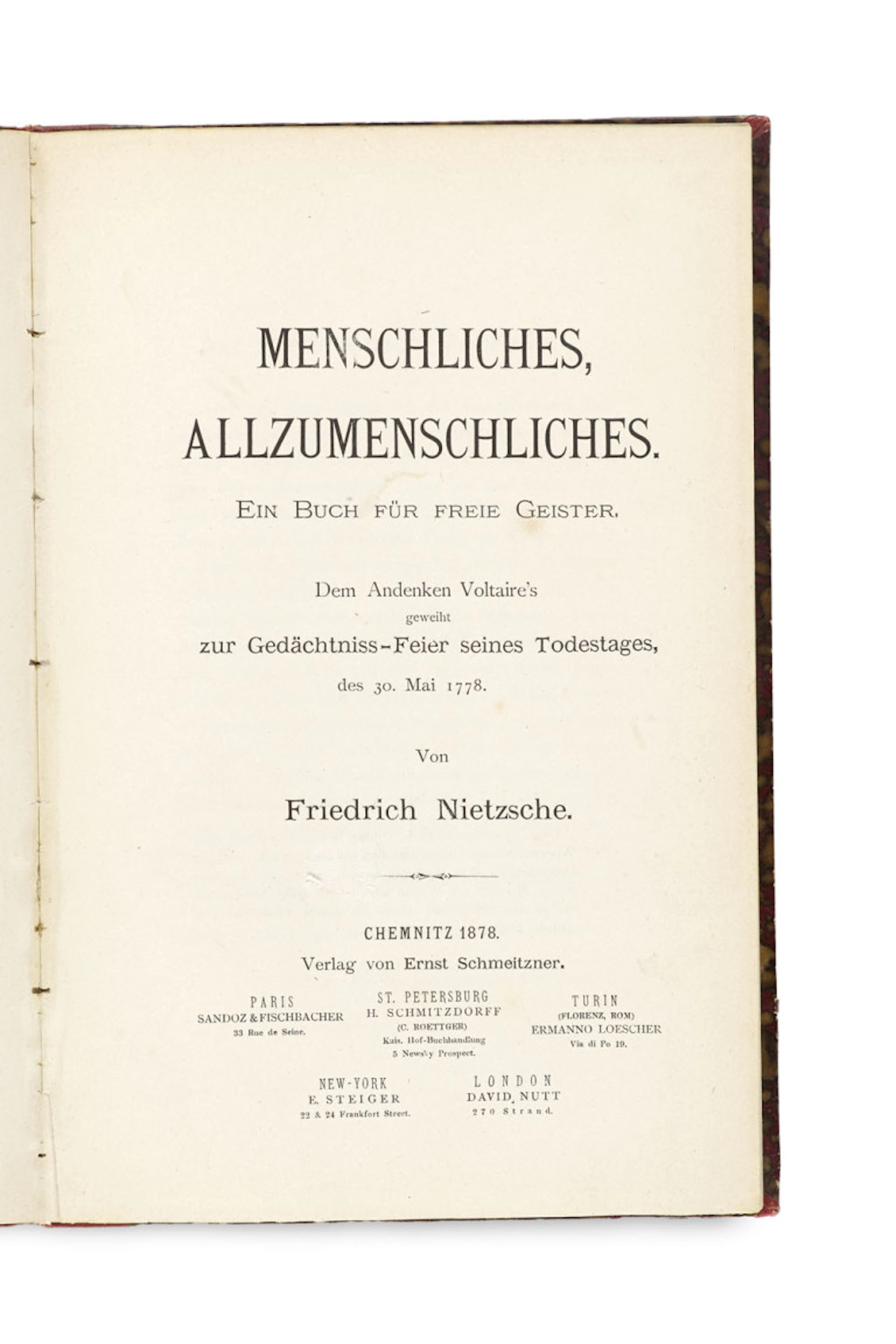 Friedrich Nietzsche. Menschliches, …
