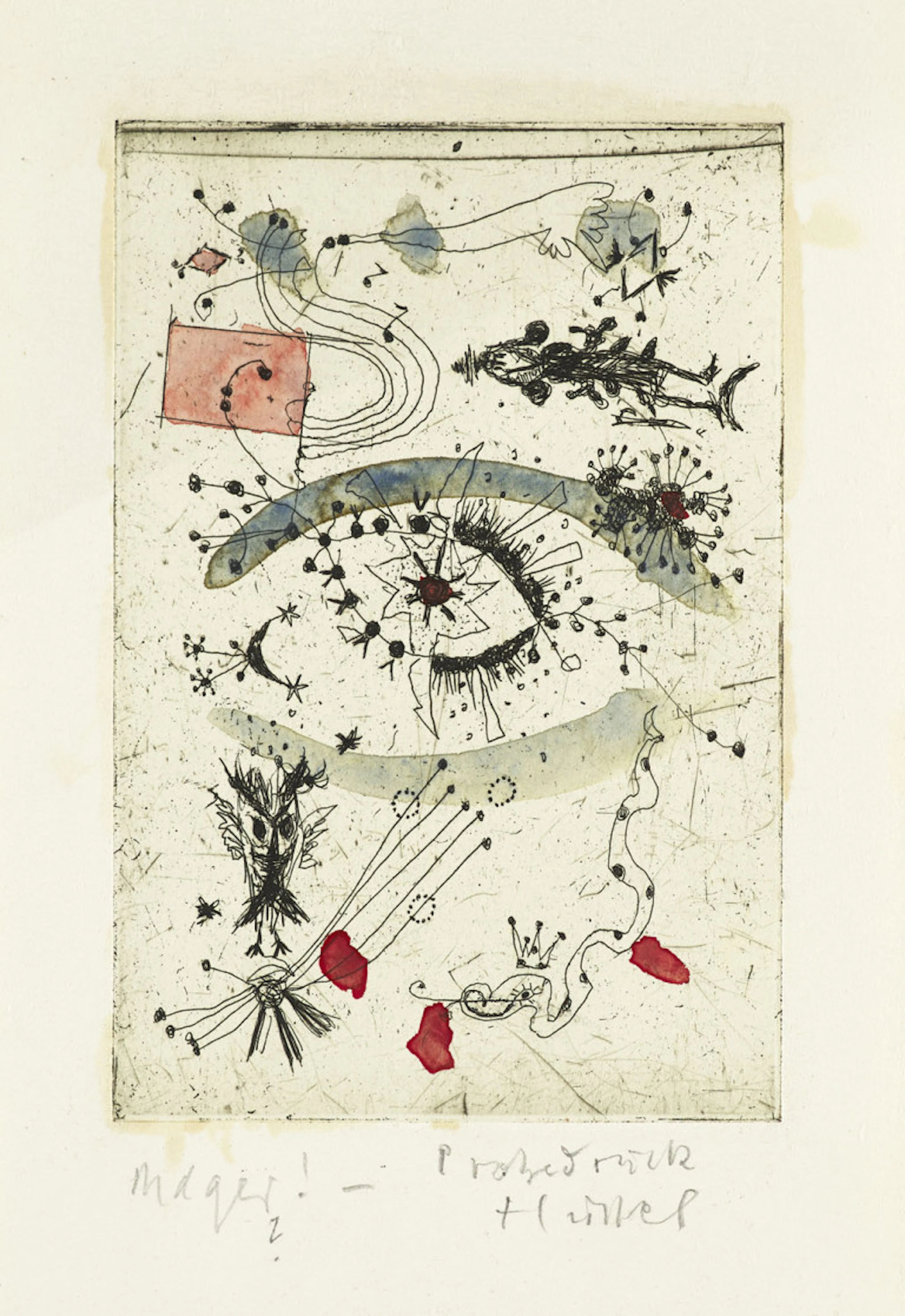 Horst Hussel. Sammlung von 5 tls. …