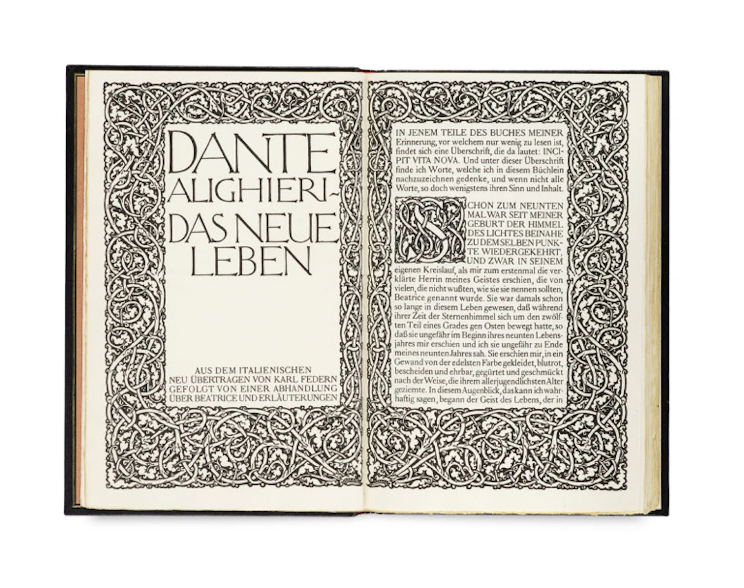 Alighieri Dante. Das neue Leben. Aus dem …