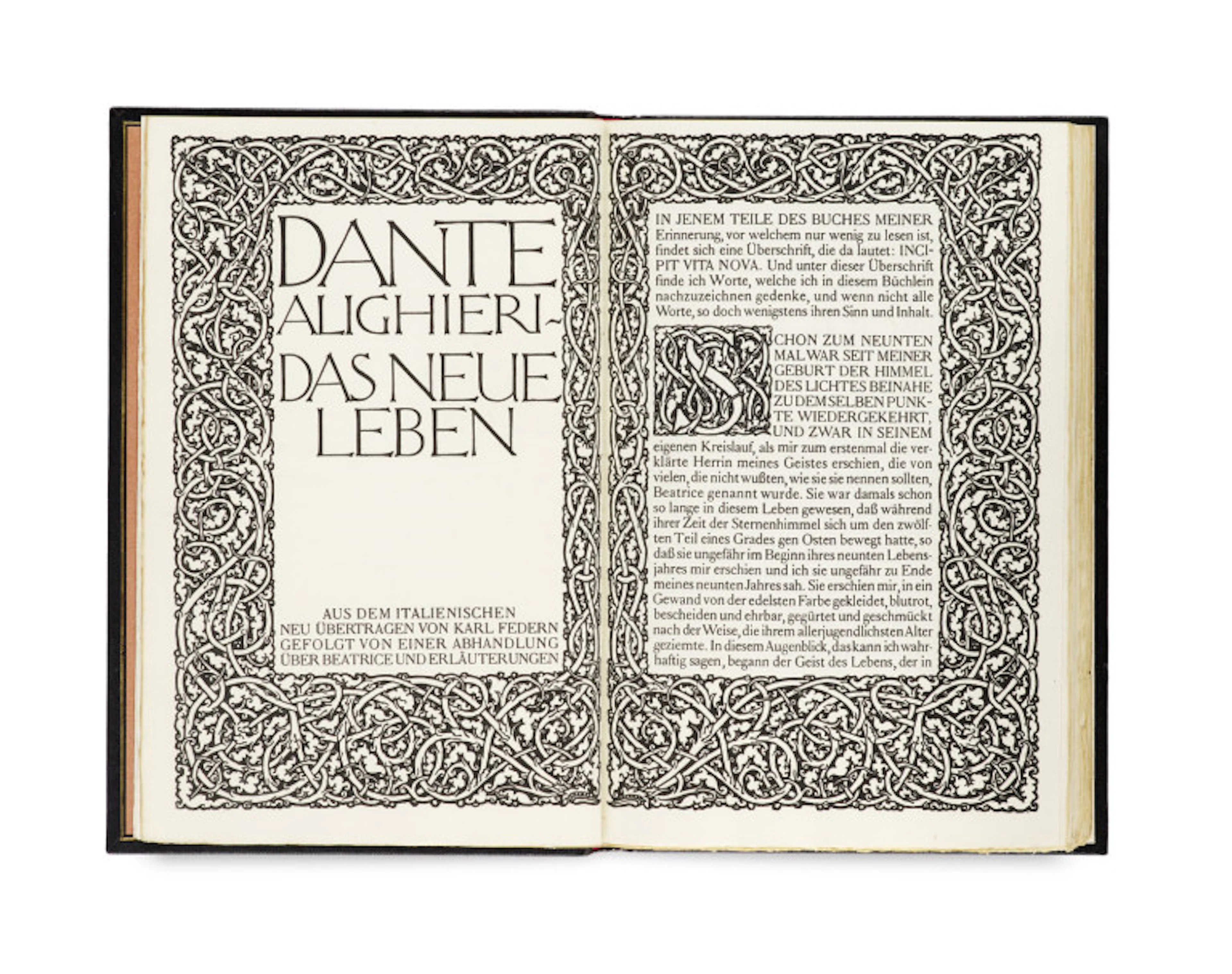 Alighieri Dante. Das neue Leben. Aus dem …