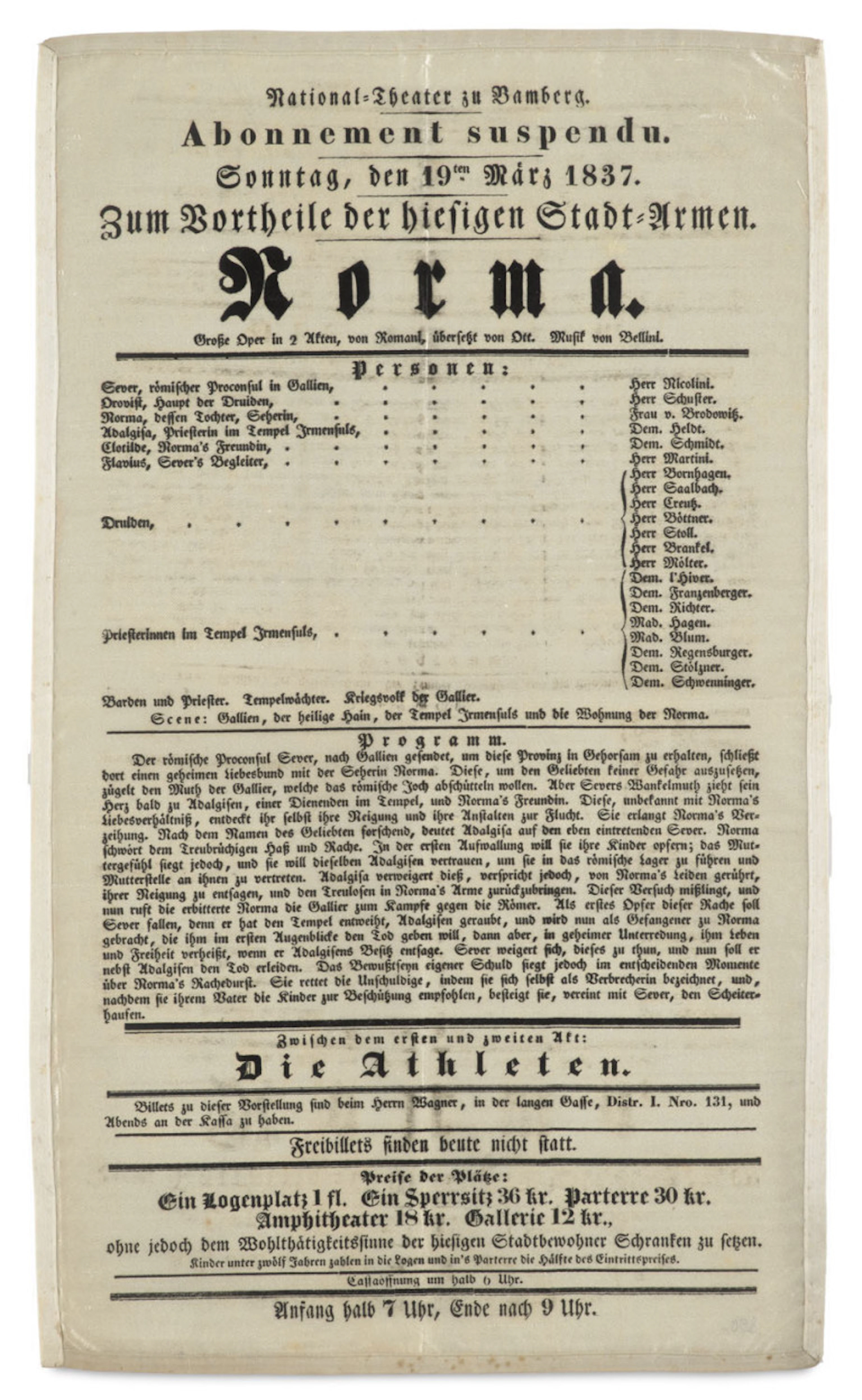 National-Theater zu Bamberg. …