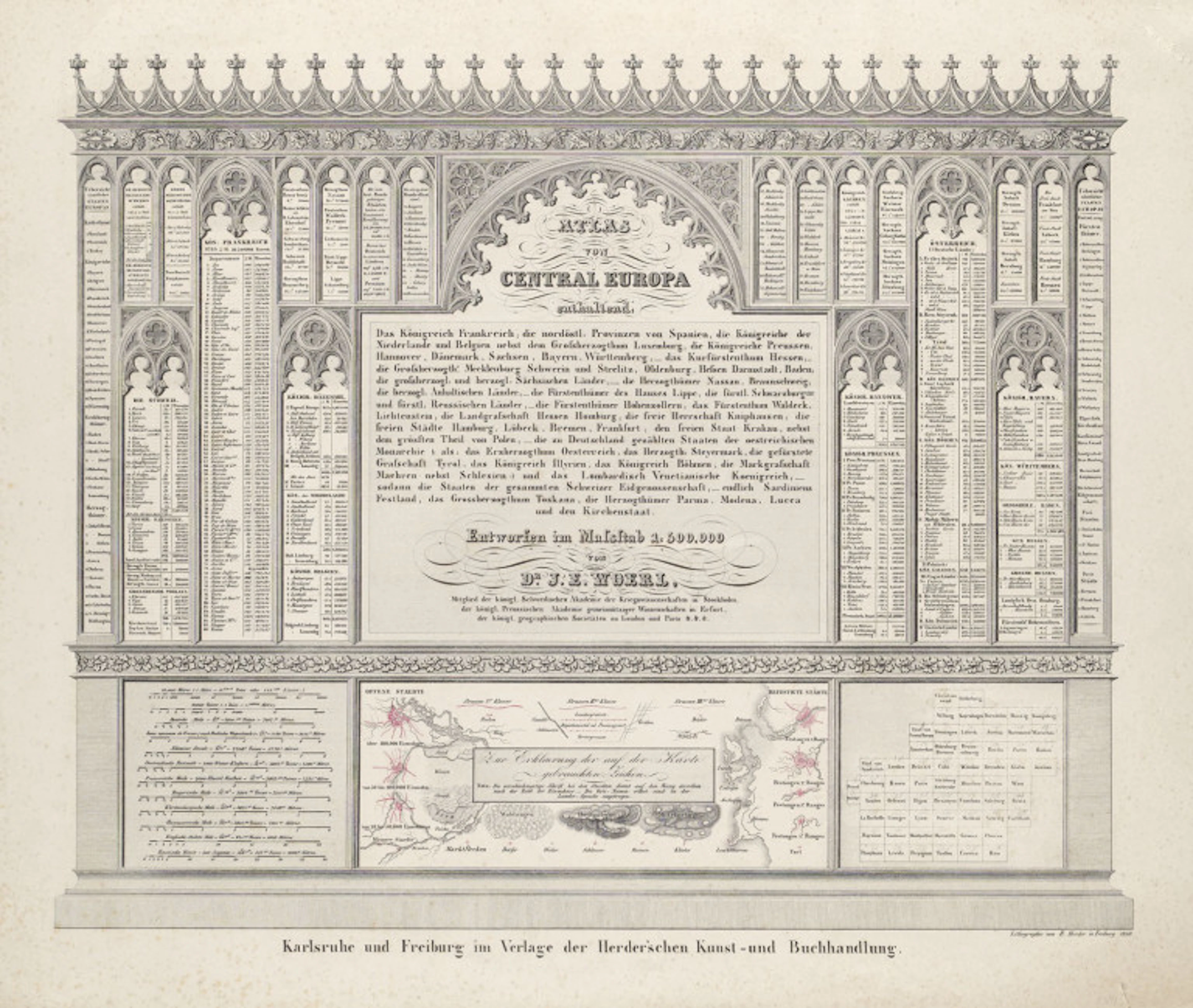 J. E Woerl. Atlas von Central Europa. Mit …