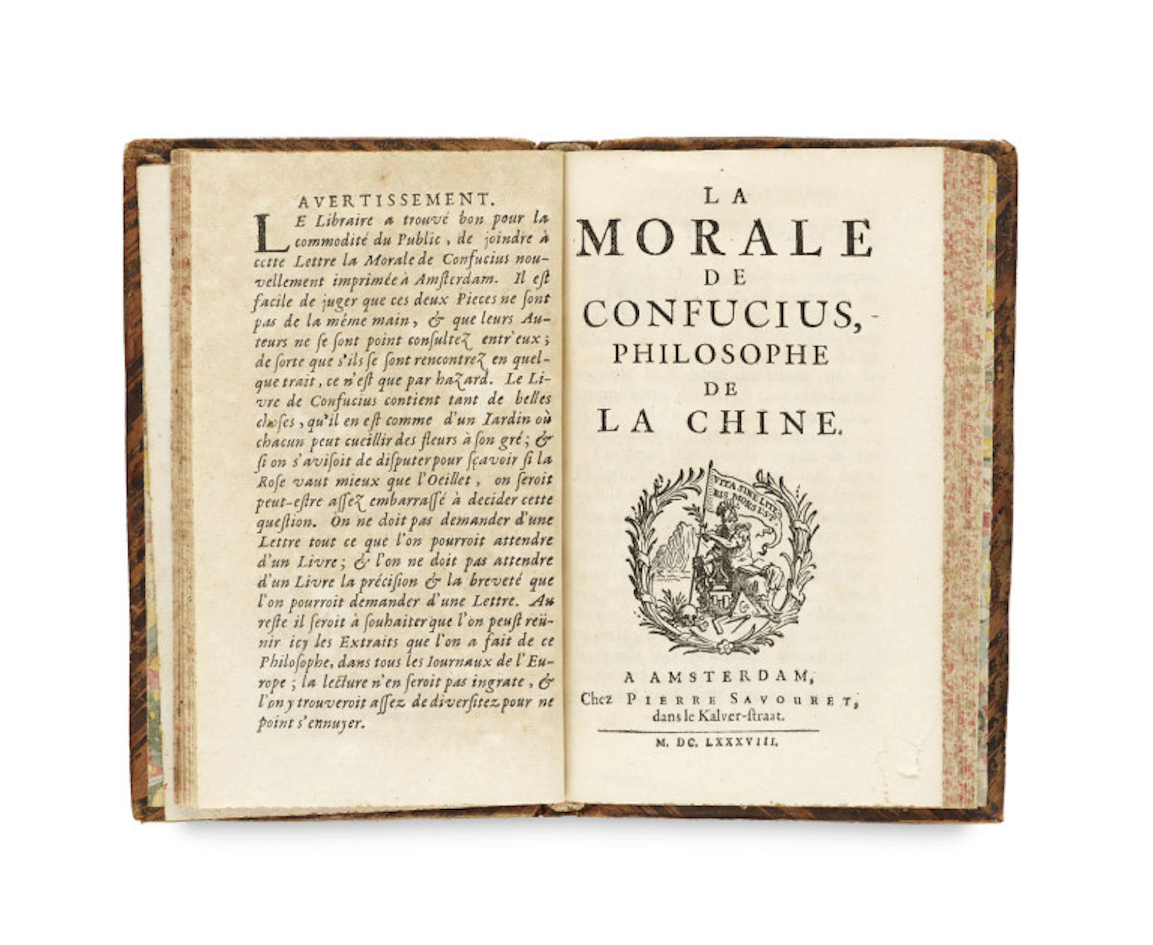 Simon Foucher. La morale de Confucius, …