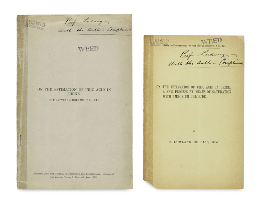 Frederick Gowland Hopkins. I. On the estimation of uric …