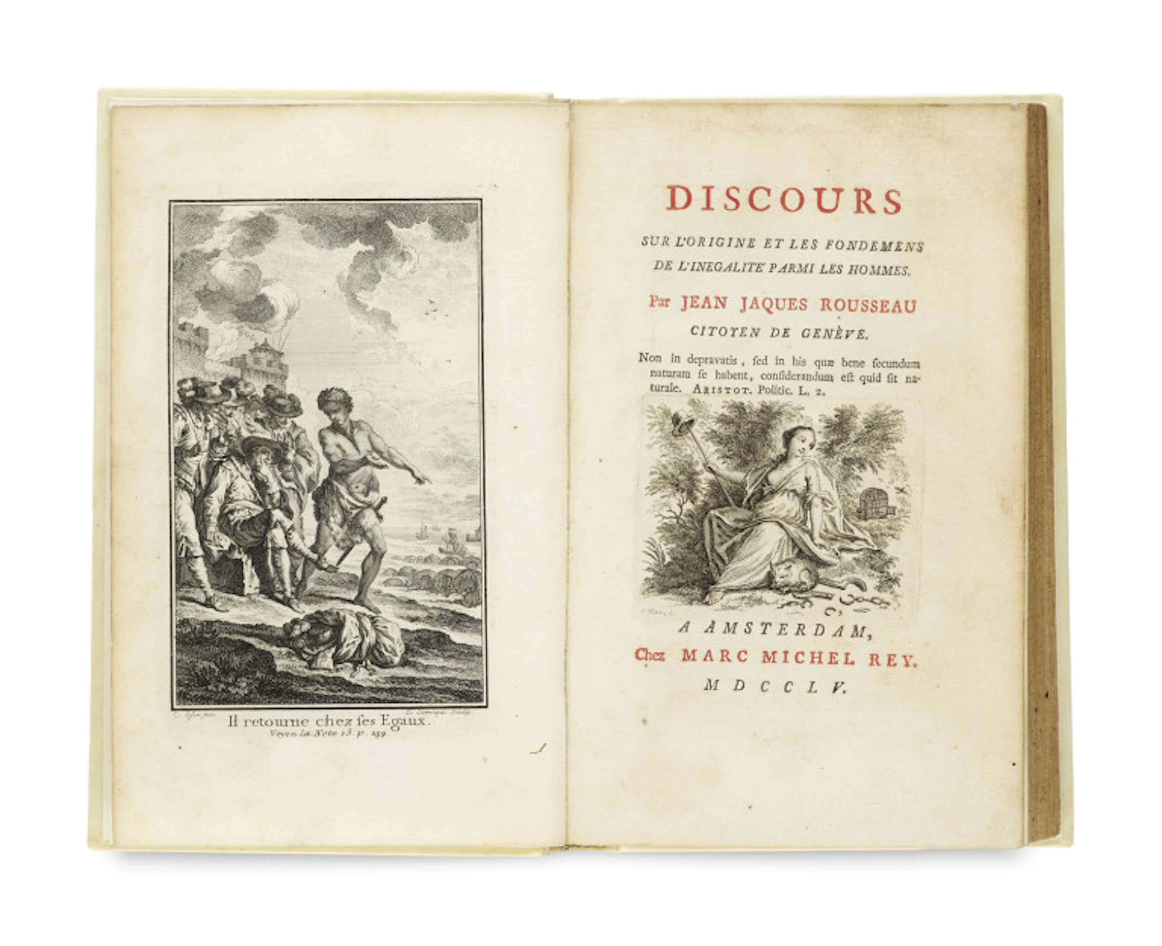 Jean Jacques Rousseau. Discours sur l'origine & …