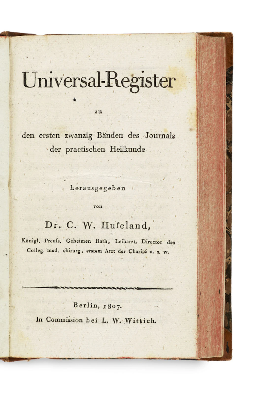 E. Osann. Universal-Register zum erstem …