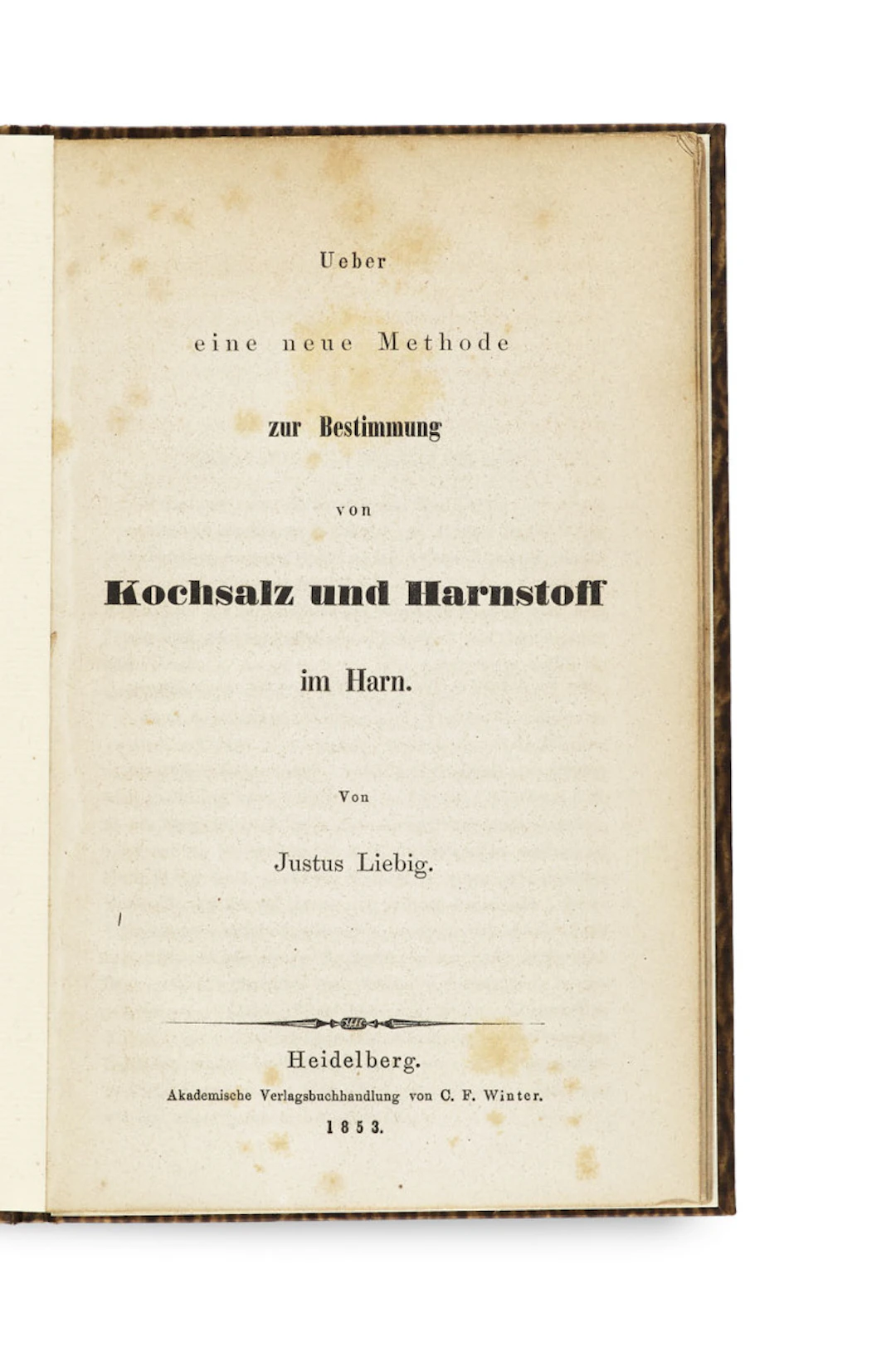 Justus von Liebig. Ueber eine neue Methode zur …