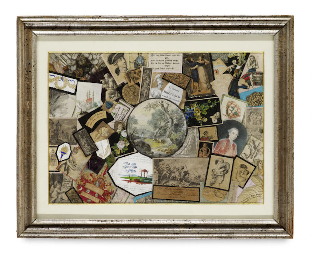 1. Hälfte 19. Jh. Deutsch. Quodlibet-Collage. Um 1820. …