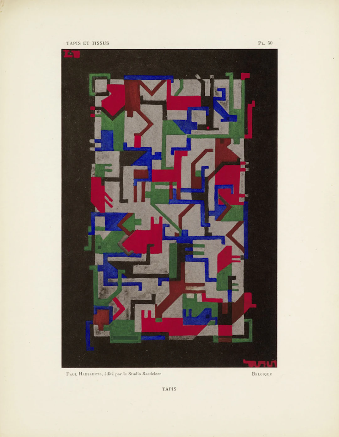 Sonia Delaunay. Tapis et tissus. Paris, …
