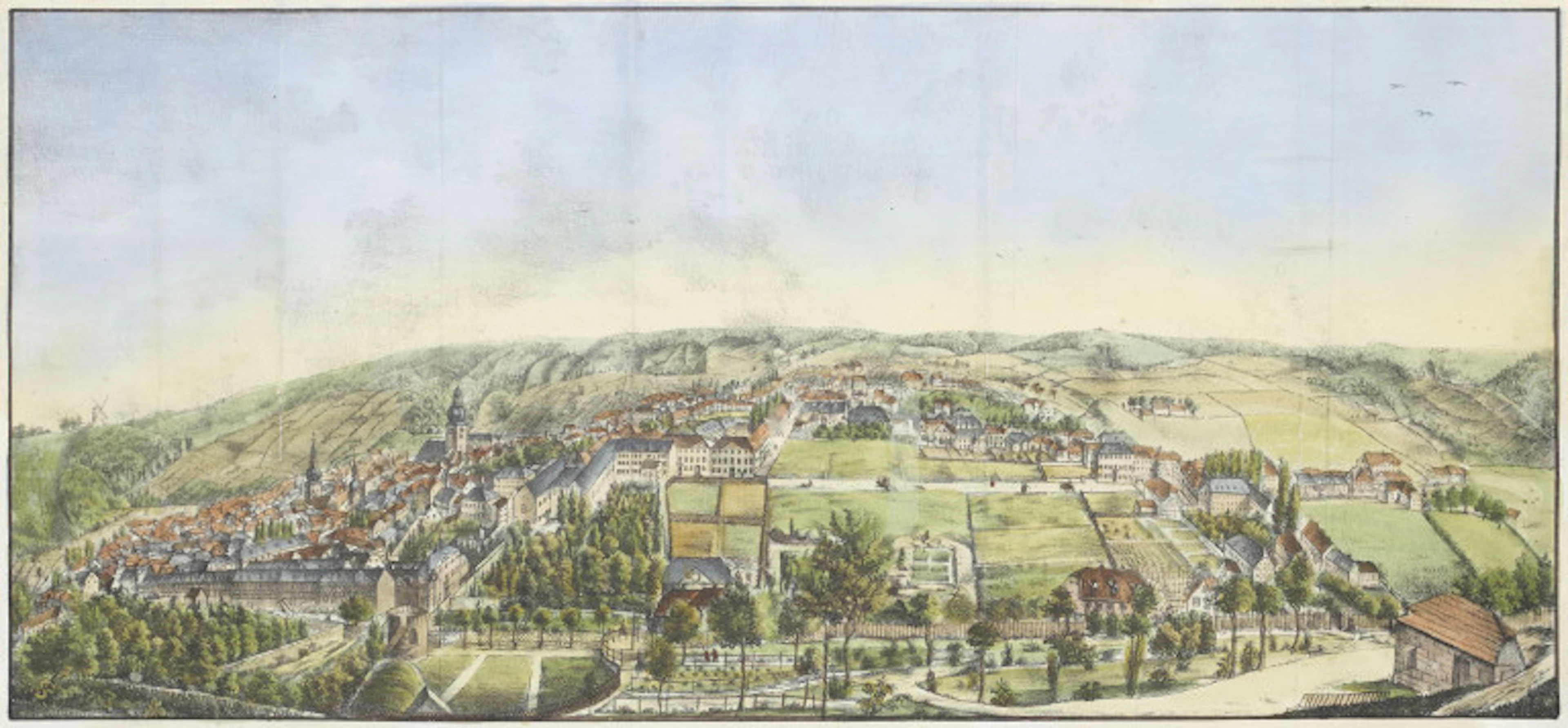 J. C. Hilverkus. Ansicht der Stadt Elberfeld. …