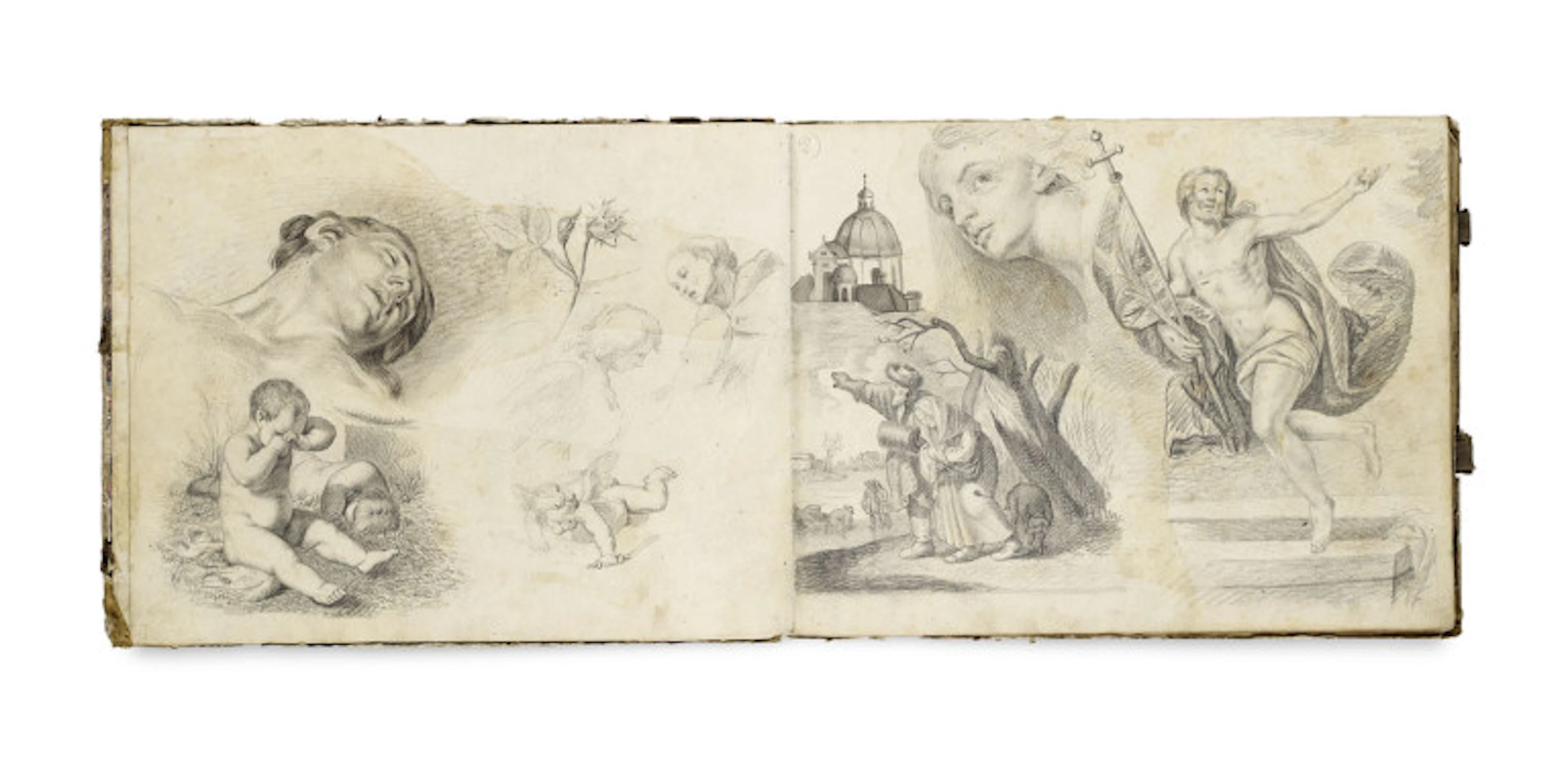 Johann Baptist Wengler. Skizzenbuch. Um 1835 - 1850. …