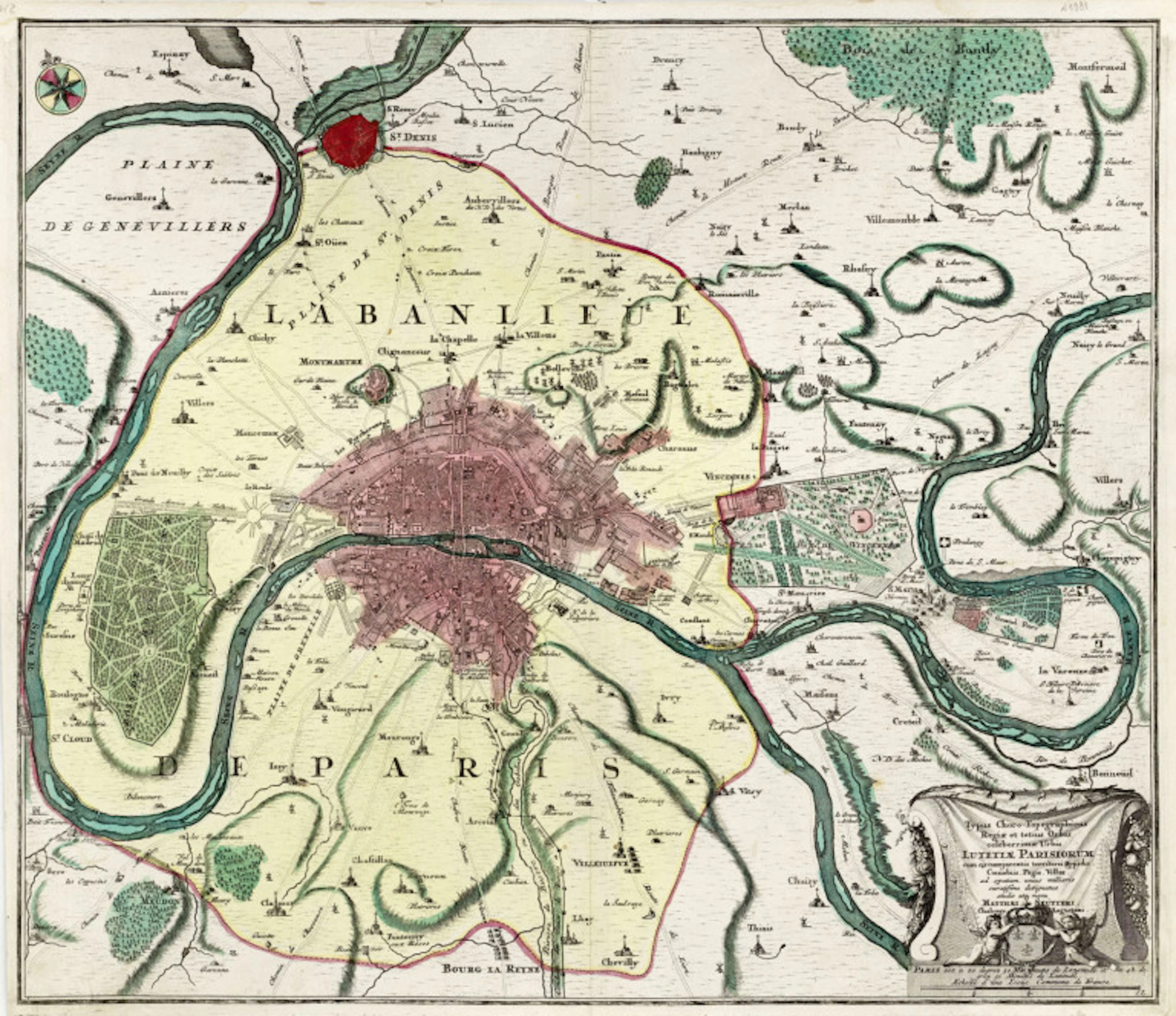 Mattheus Seutter. Typus Choro-Topographicus …