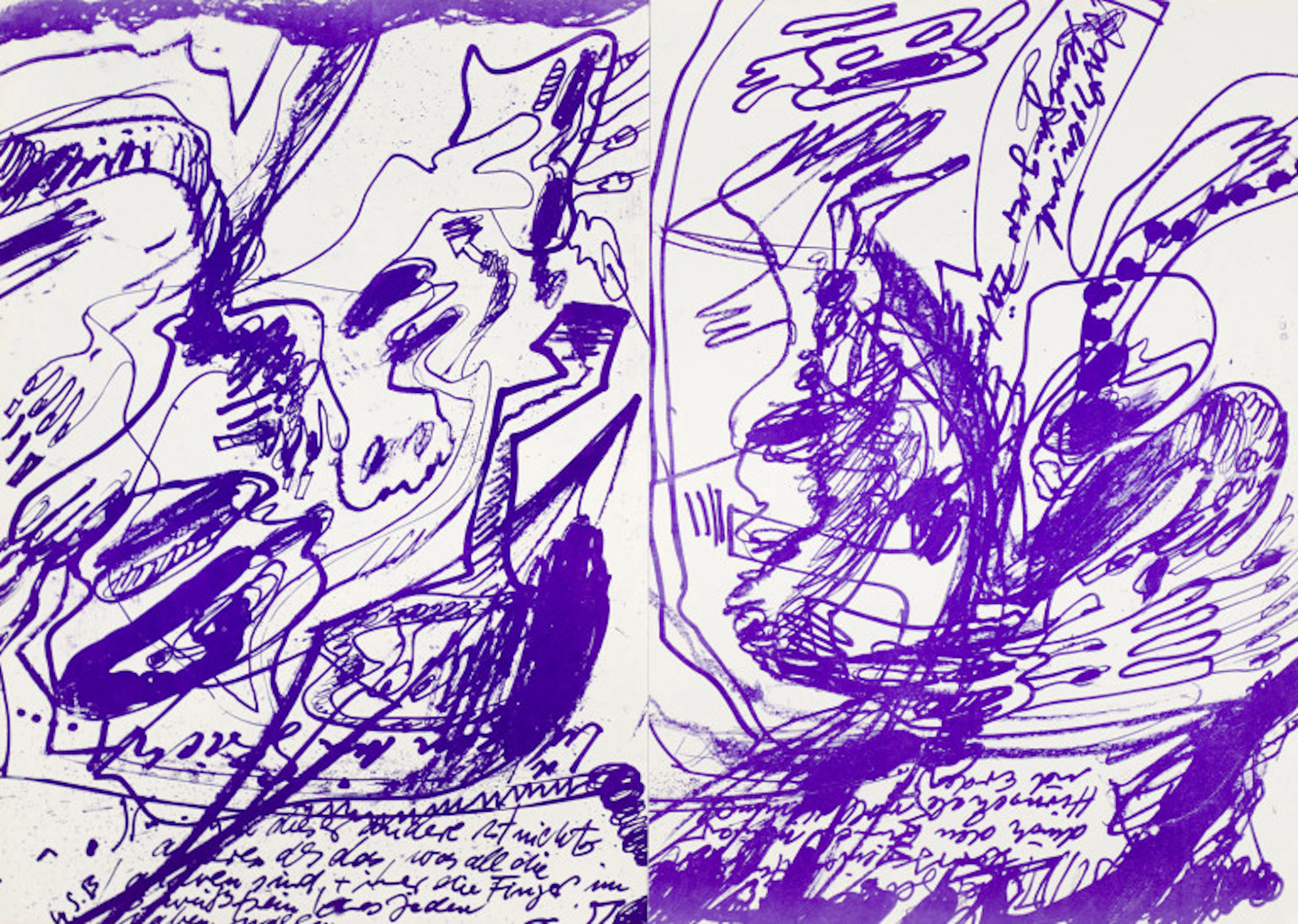 Walter Stöhrer. 2 Konzept-Hefte. 1. cut up …