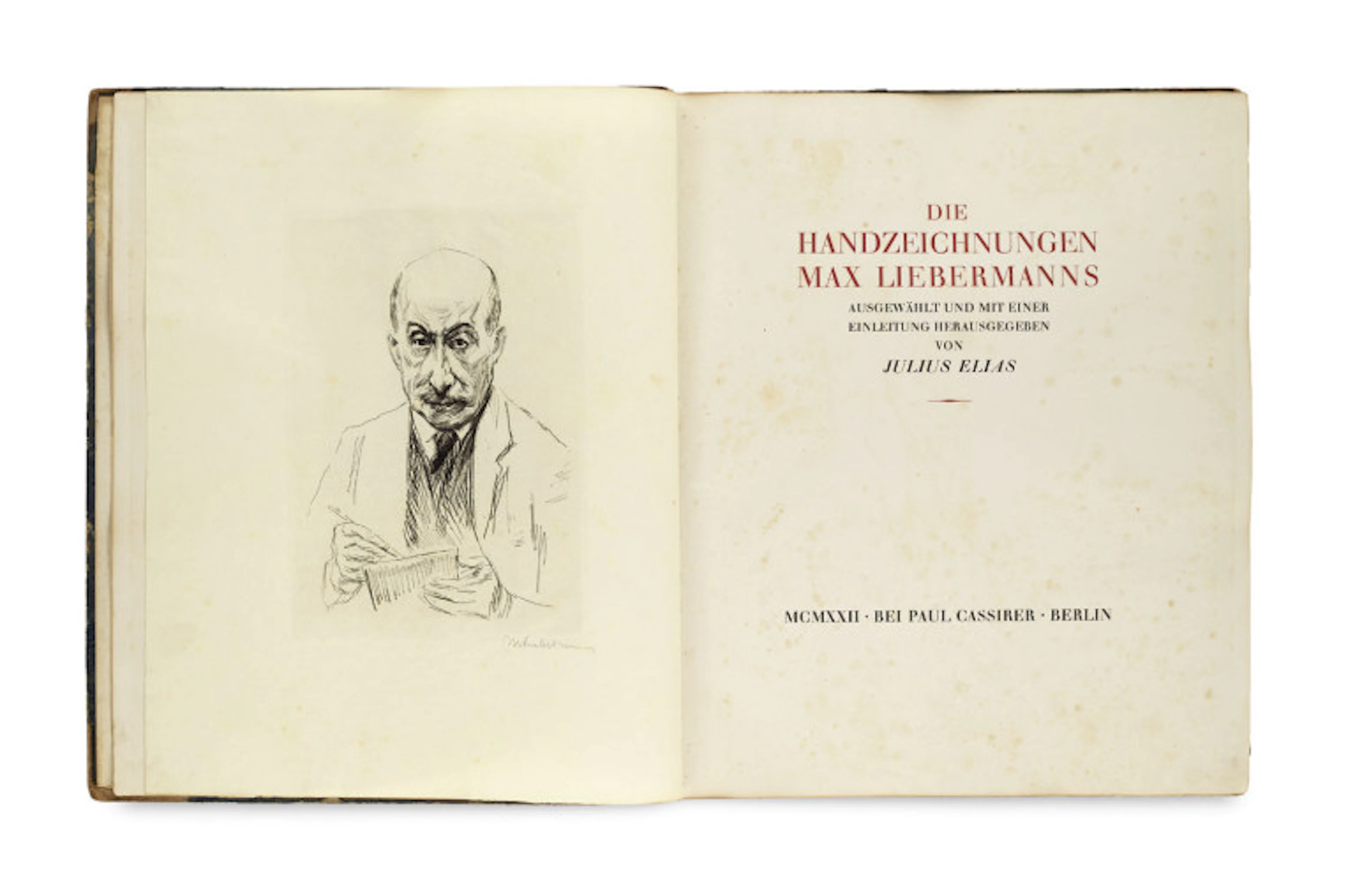 Julius Elias. Die Handzeichnungen Max …