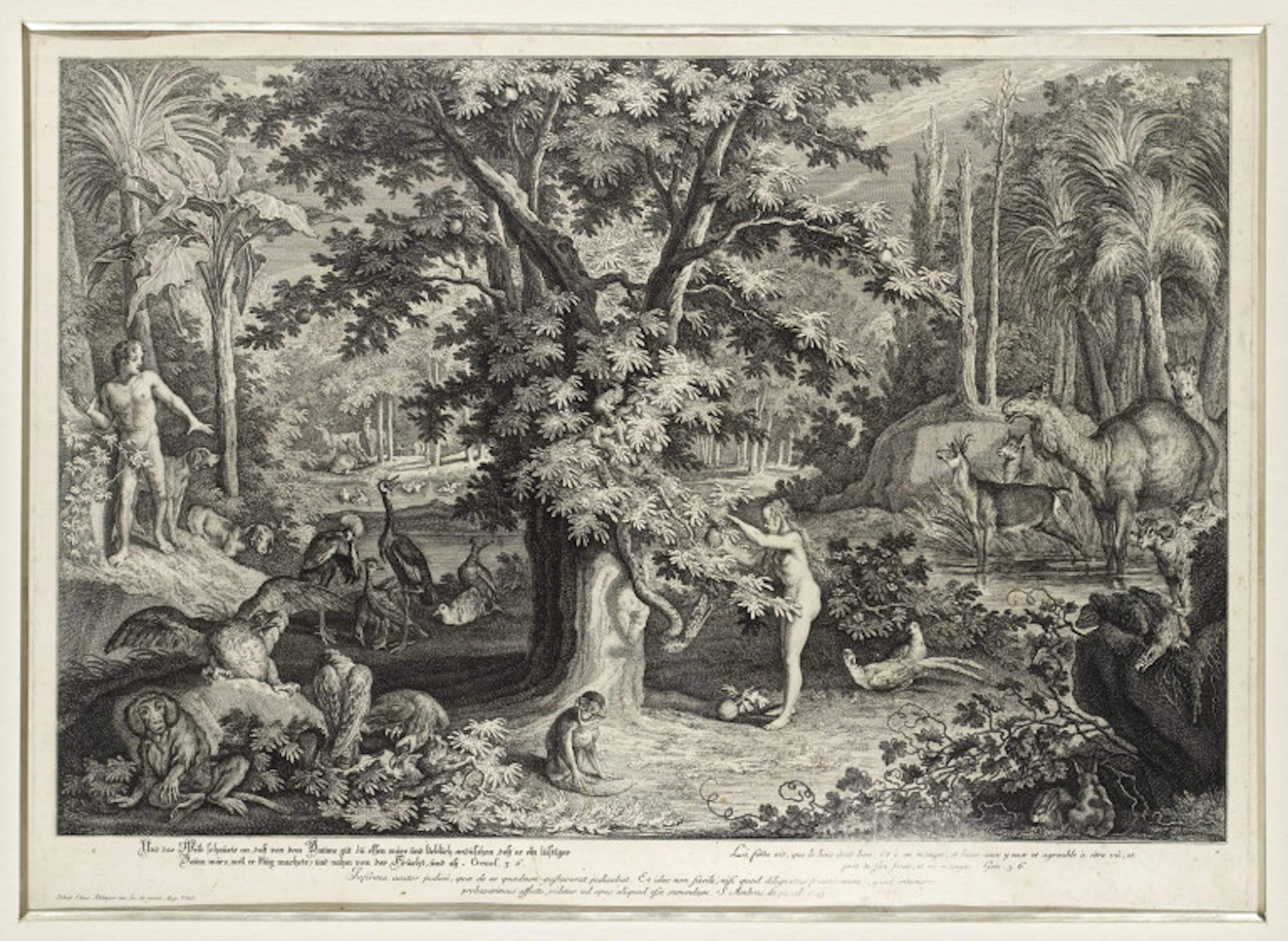 Johann Elias Ridinger. 4 Arbeiten. Um 1740. Je …
