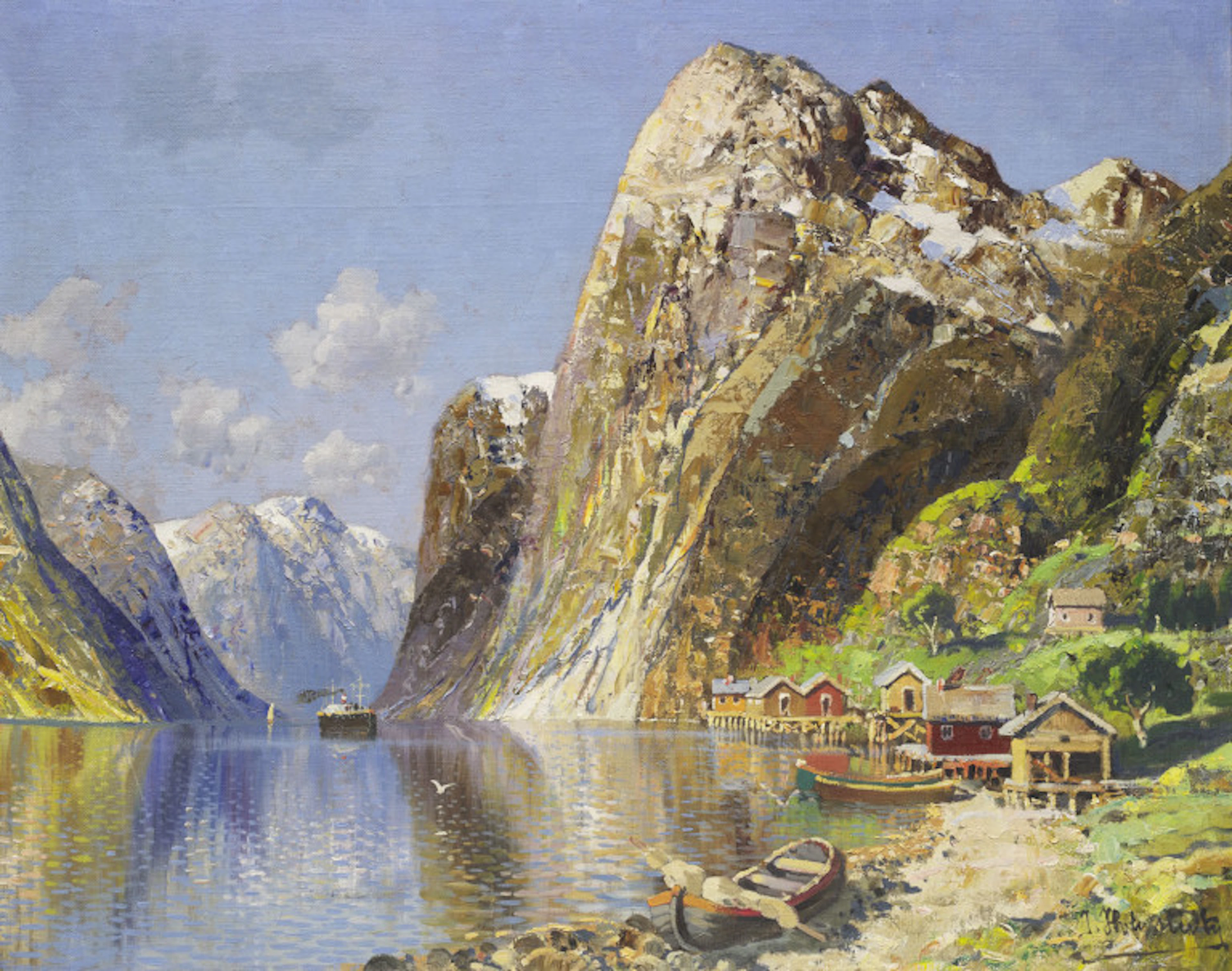 Johann Holmstedt. Fjordlandschaft. Ca. …