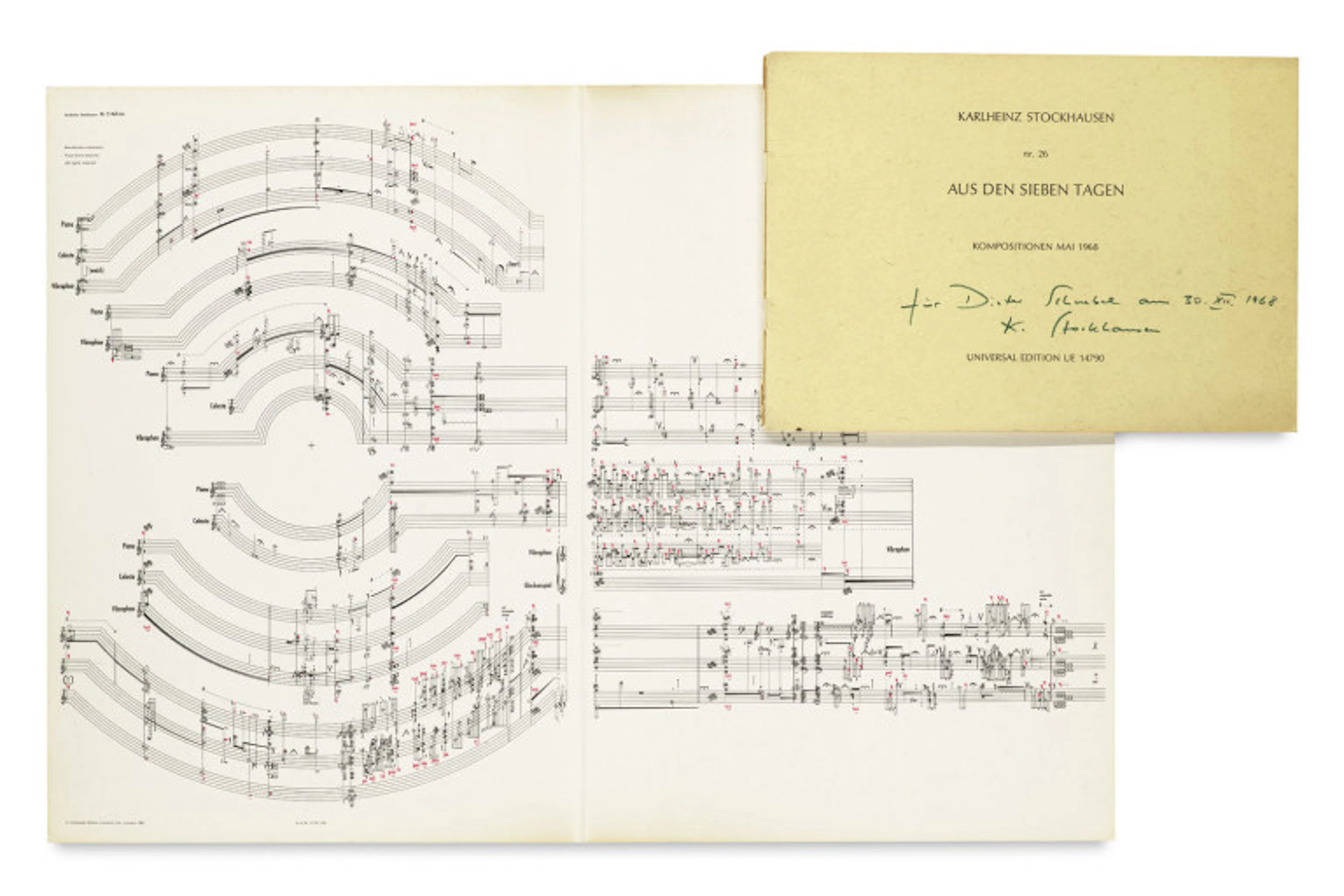 Karlheinz Stockhausen. Sammlung von 21 tls. seltenen …