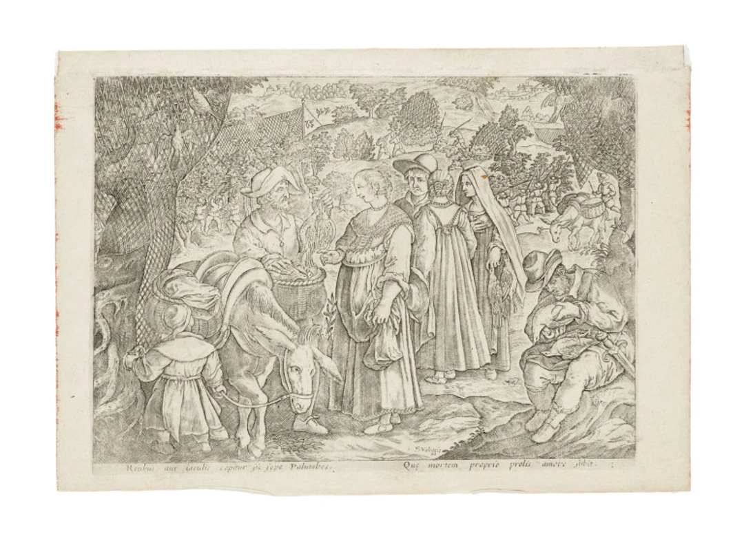 Francesco Valegio. Vier Blatt aus der Folge …