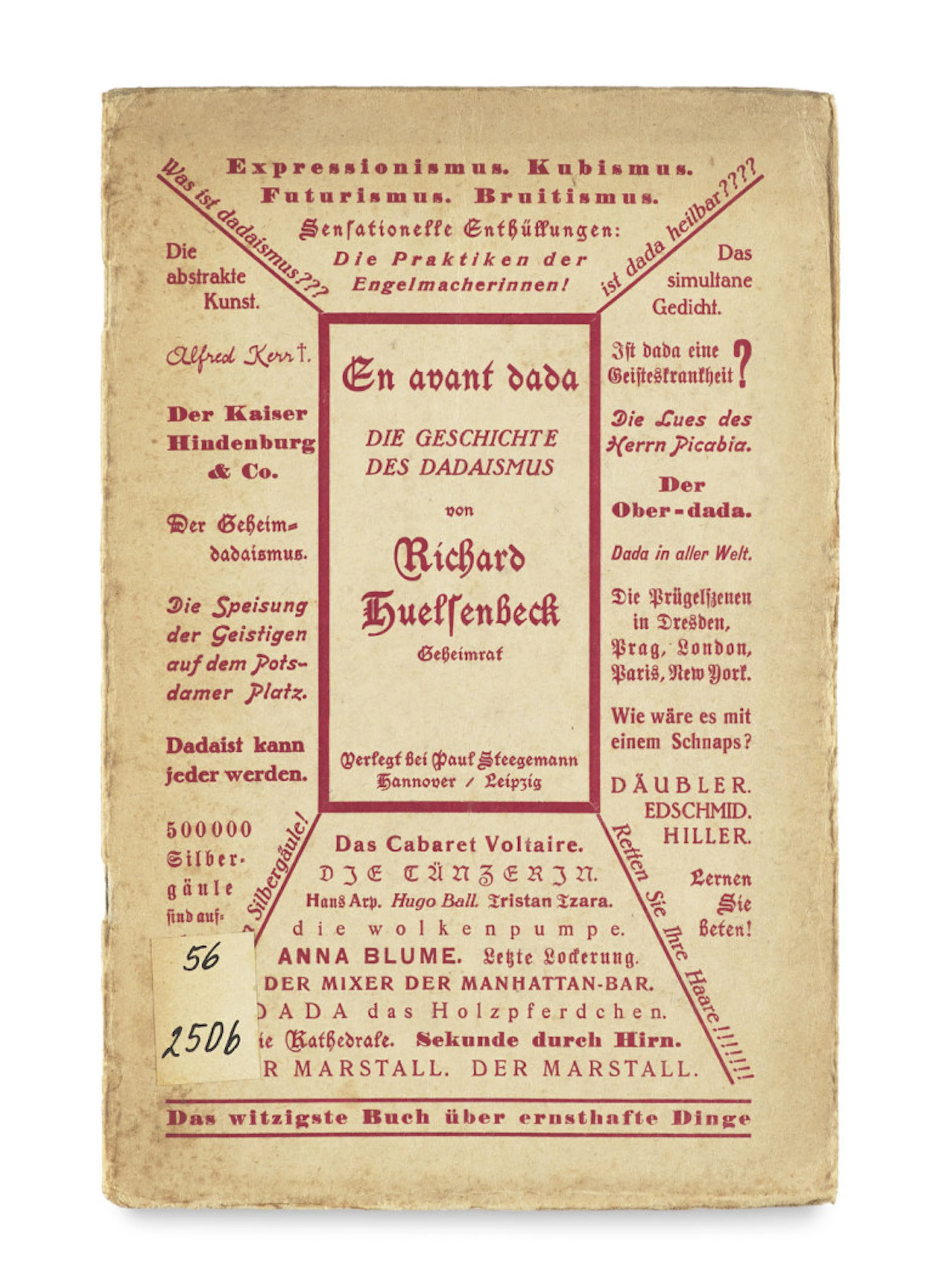 Richard Huelsenbeck. En avant Dada. Eine …