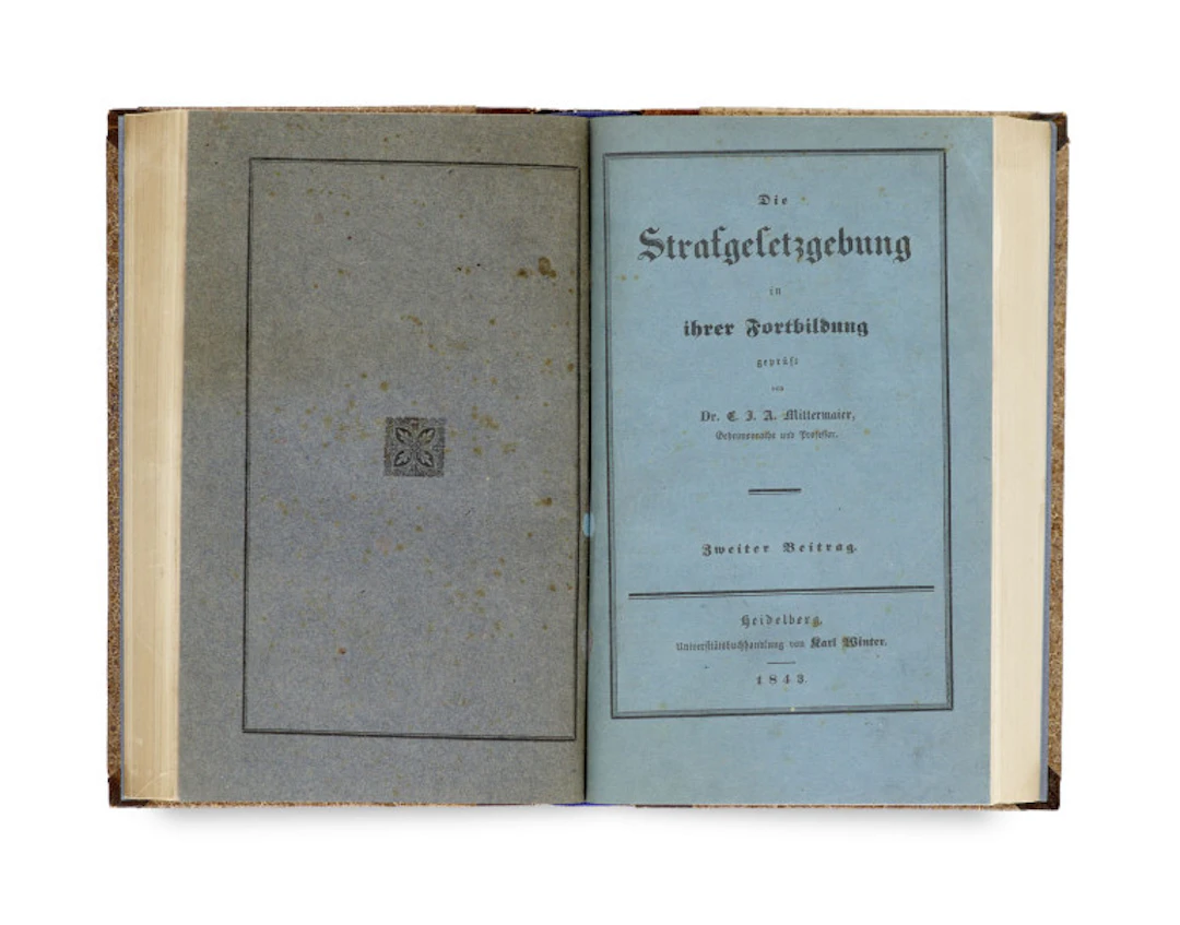 Carl Josef Anton Mittermaier. Die Strafgesetzgebung in …