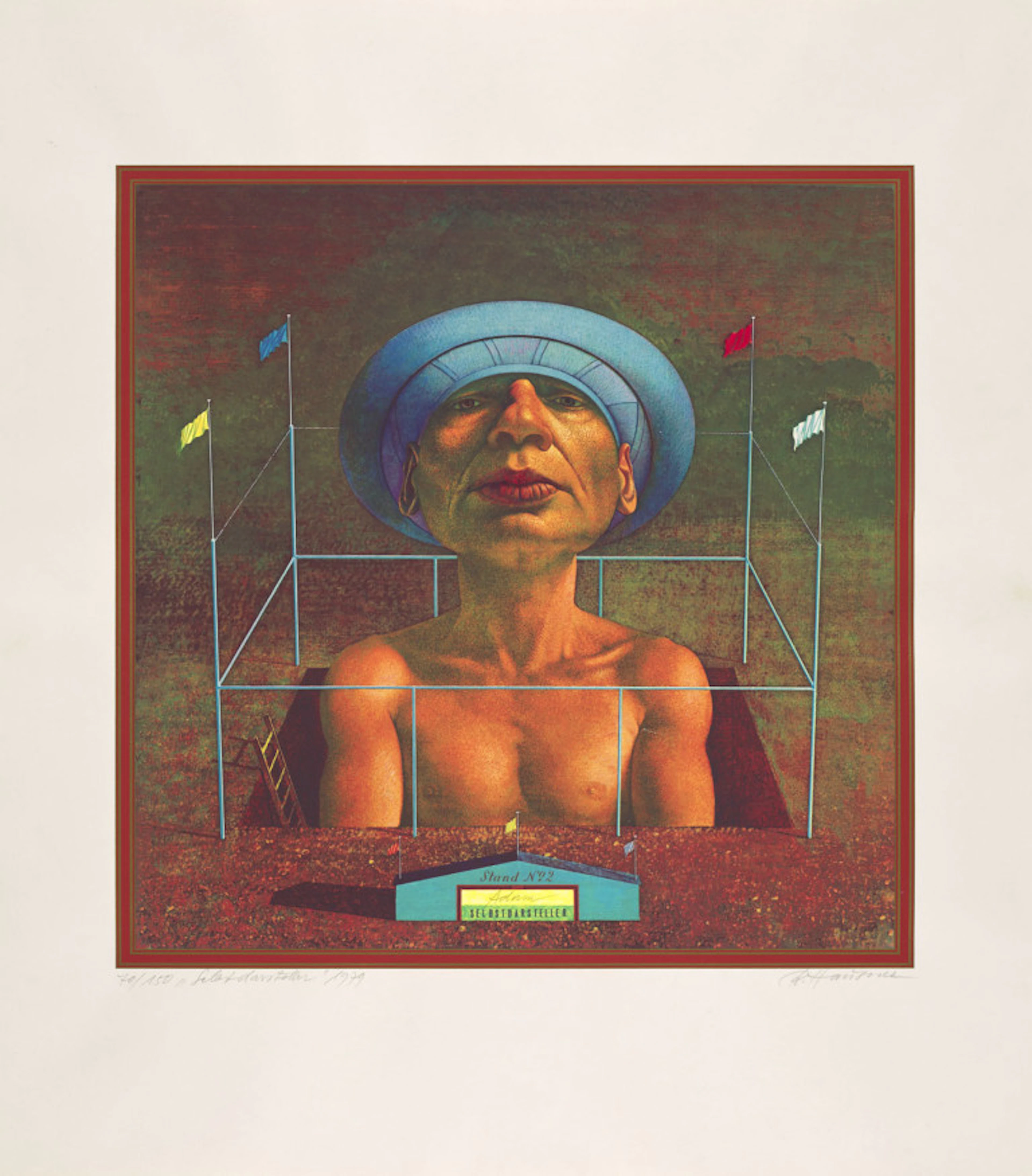 Rudolf Hausner. Selbstdarsteller. 1979. …