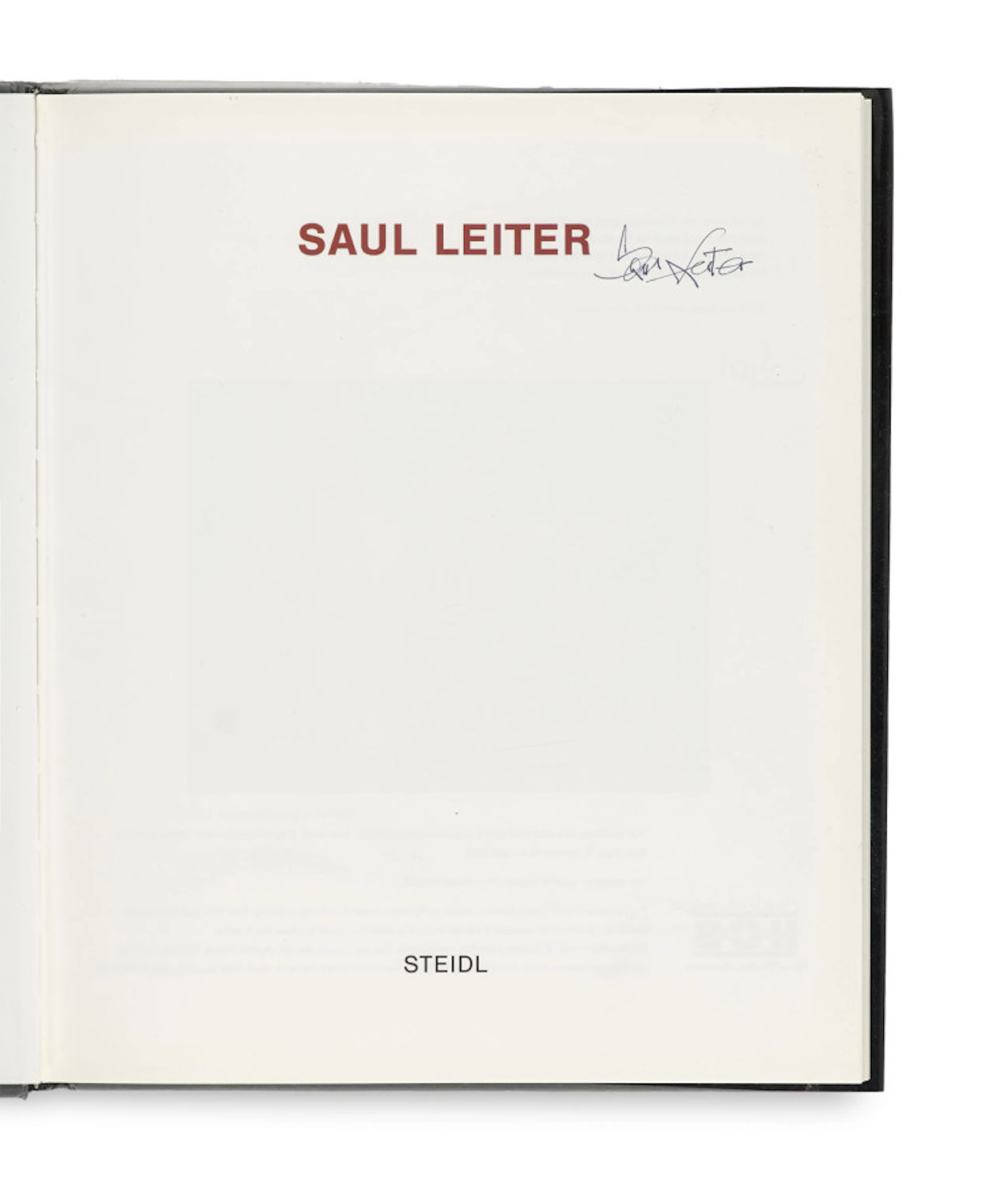 Saul Leiter. Saul Leiter. Mit zahlreichen …