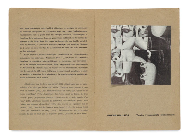 Gherasim Luca u. Dolfi Trost. Presentation de graphies …
