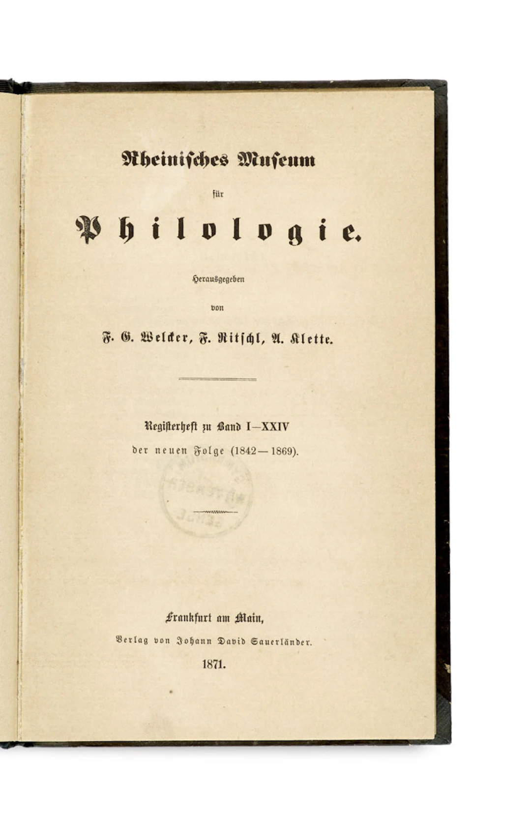 Friedrich Nietzsche. Rheinisches Museum für …