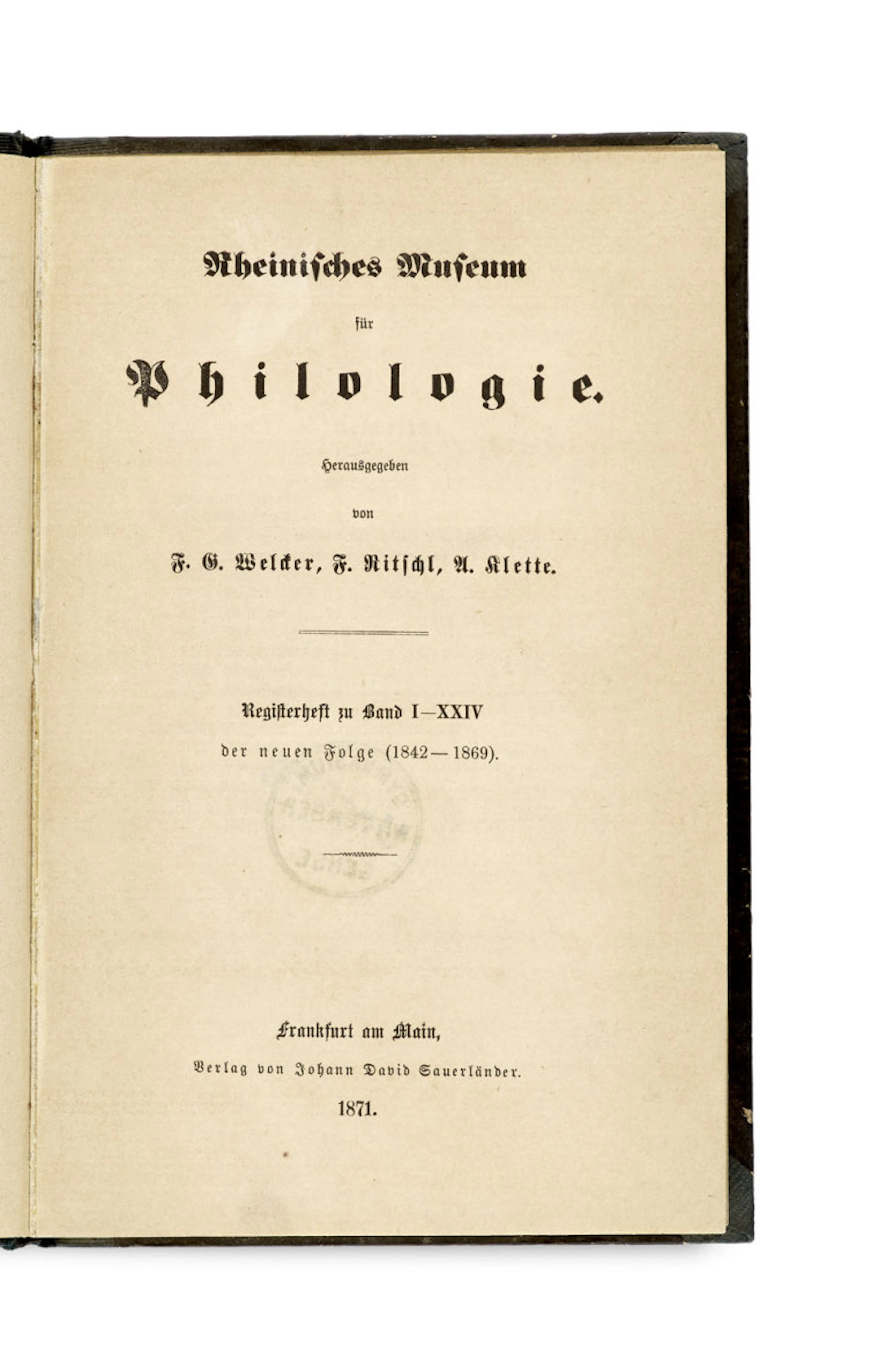 Friedrich Nietzsche. Rheinisches Museum für …