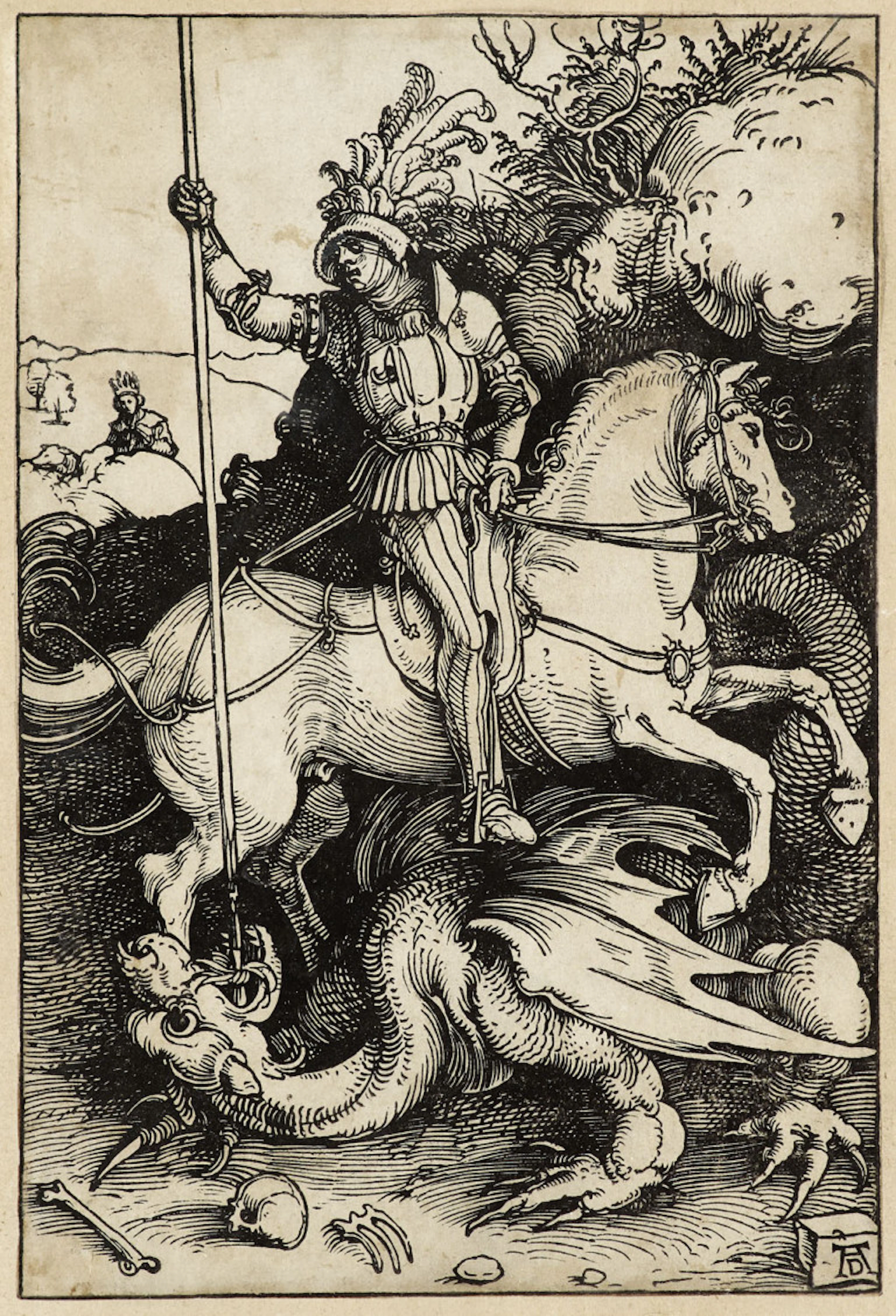 Albrecht Dürer. Der Heilige Georg zu Pferd. …