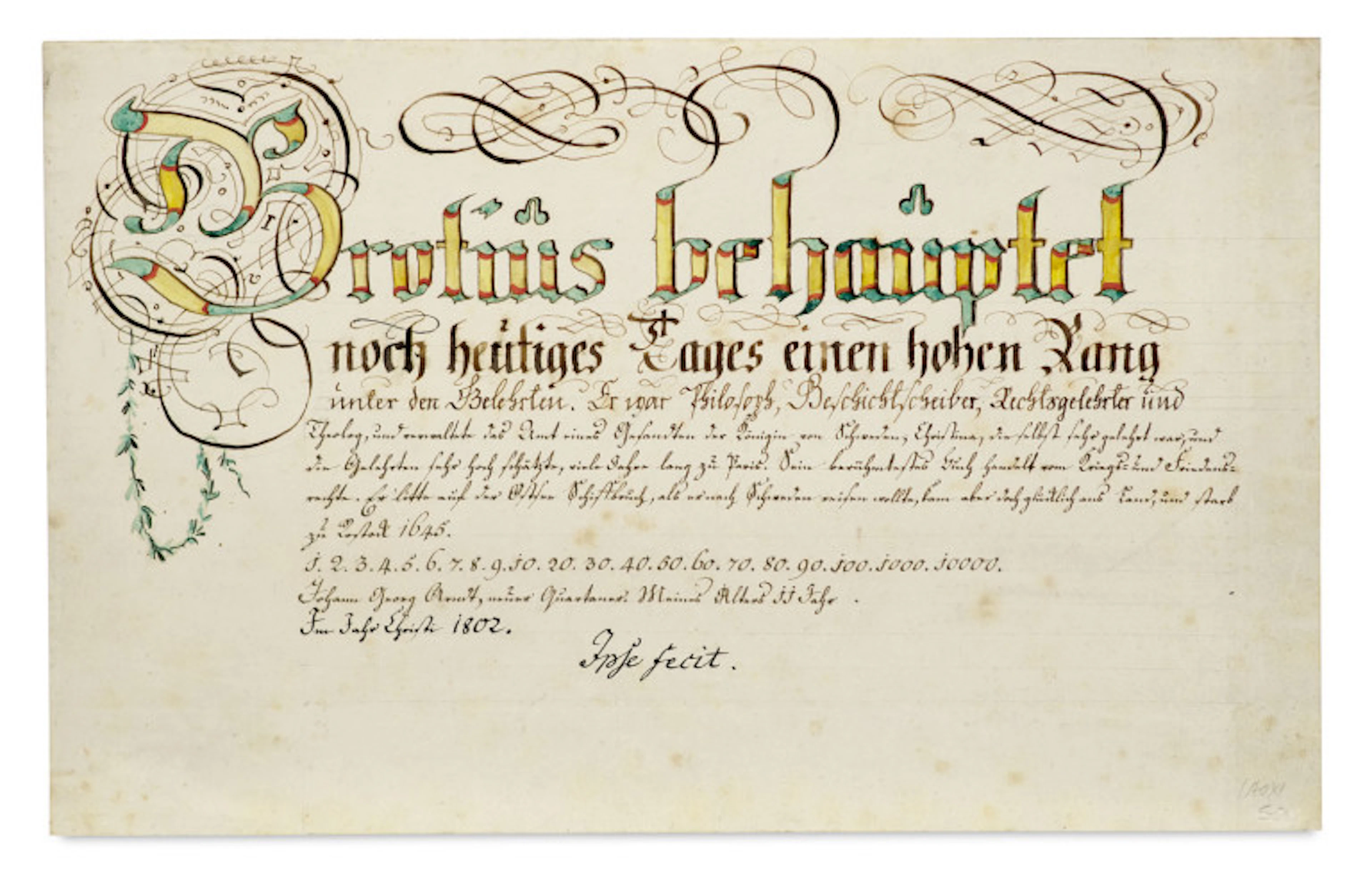 Grotius behauptet noch …