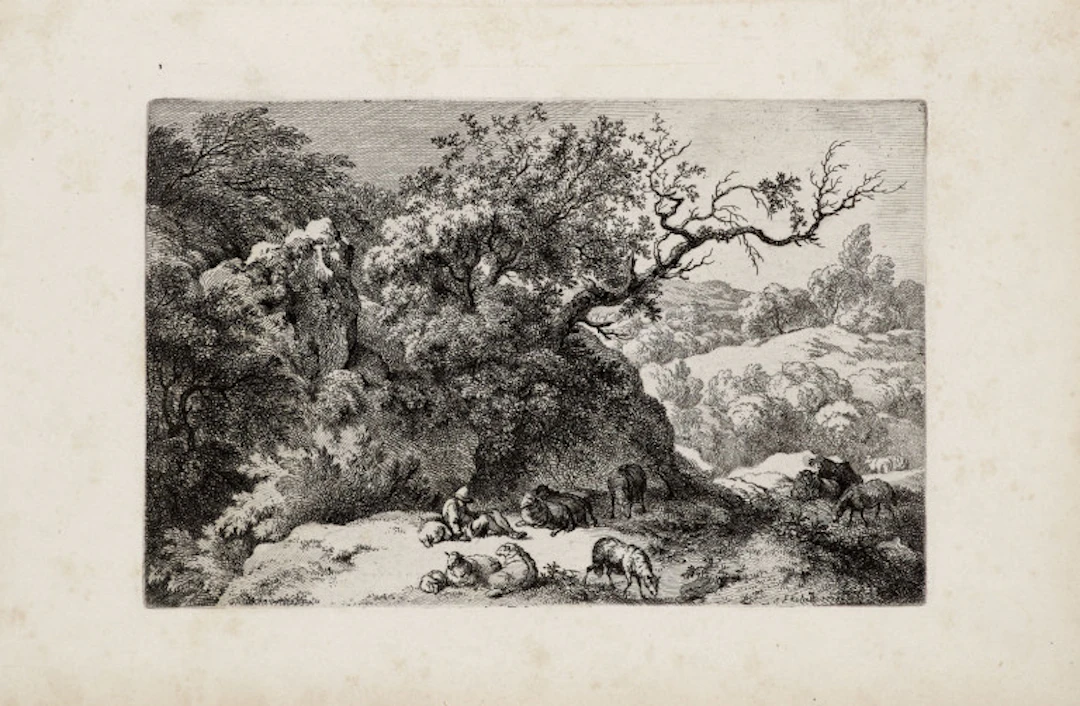 Ferdinand Kobell. Sammlung von 4 Arbeiten. Je …