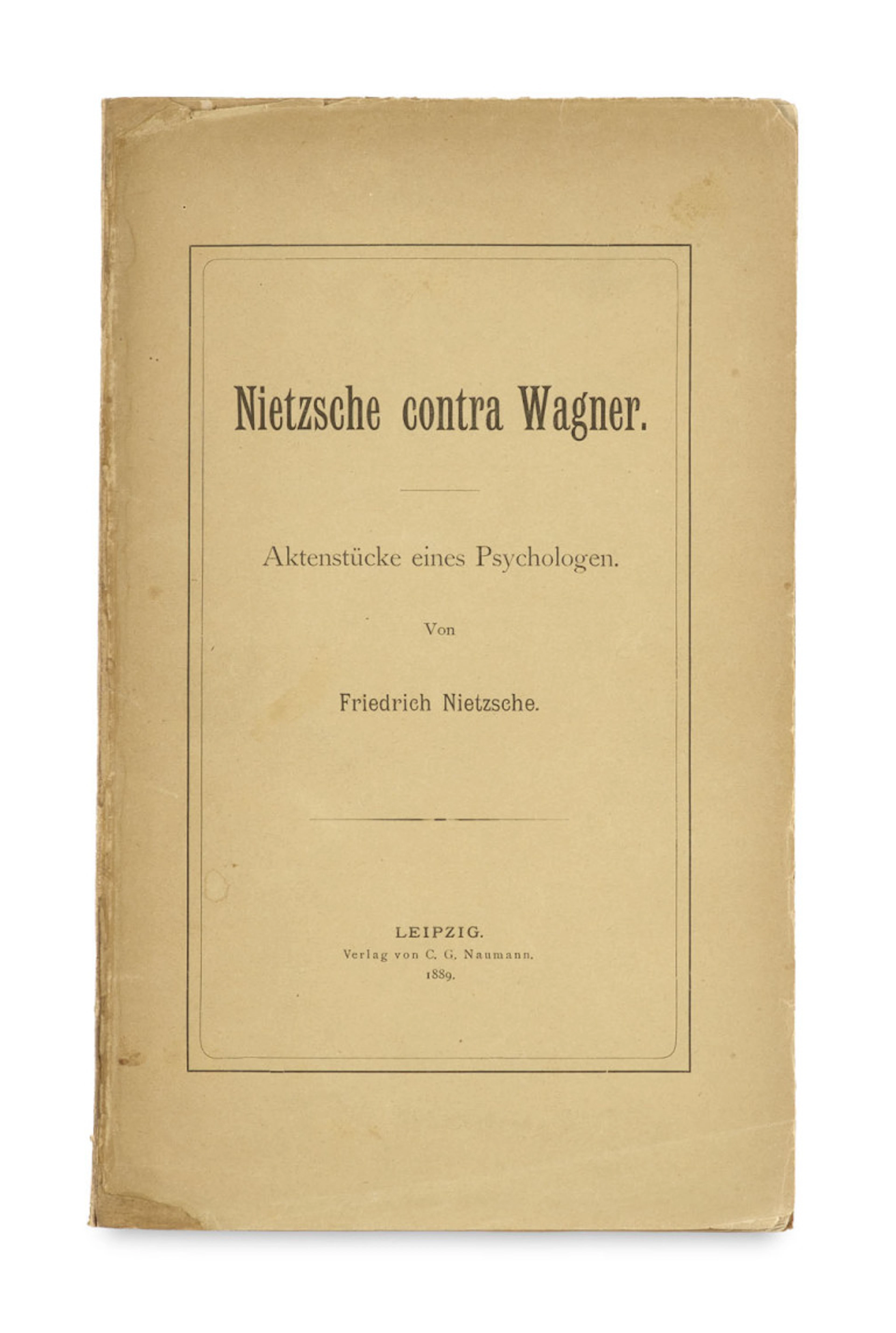 Friedrich Nietzsche. Nietzsche contra Wagner. …