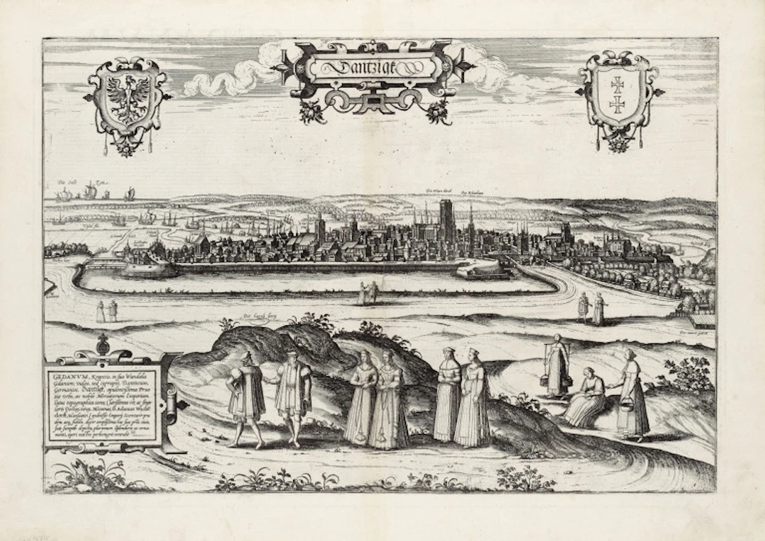 Georg u. Franz Hogenberg Braun. Dantzigk. Köln, 1575. …