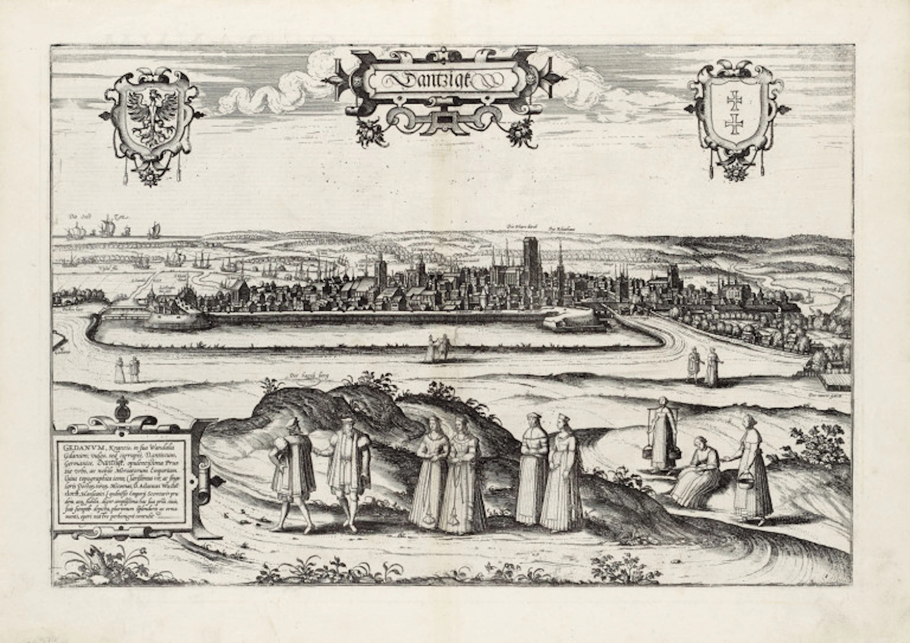 Georg u. Franz Hogenberg Braun. Dantzigk. Köln, 1575. …