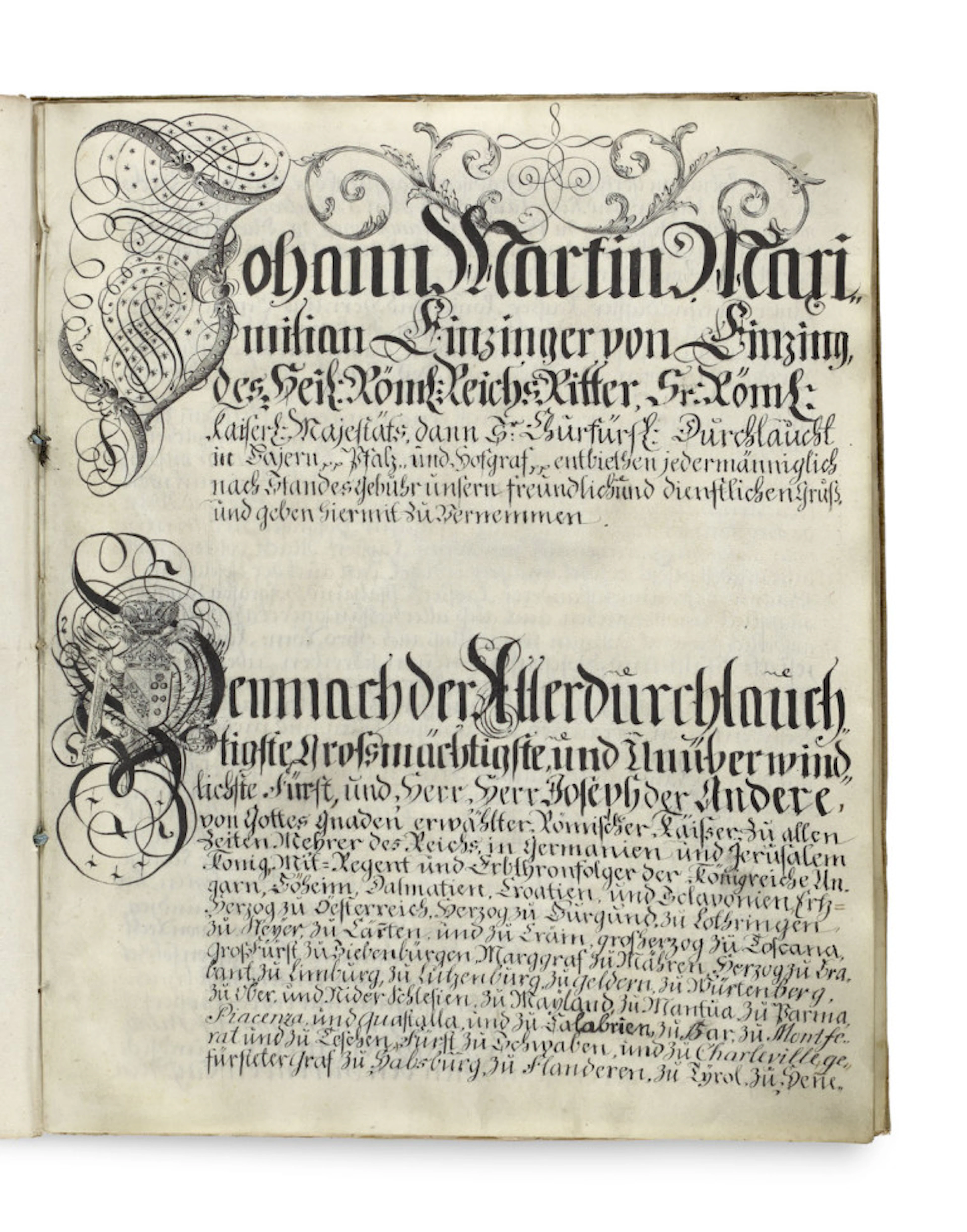 Prachtvolle Notariatsurkunde …