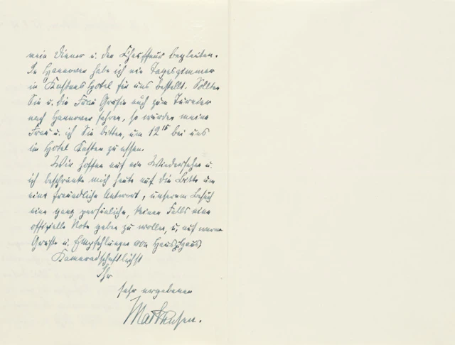 August von Mackensen. Eigenhändiger Brief des …
