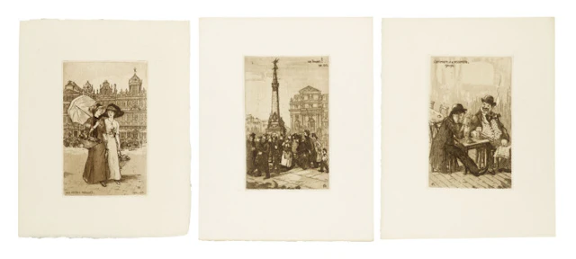 Sammlung von 13 karikativen …