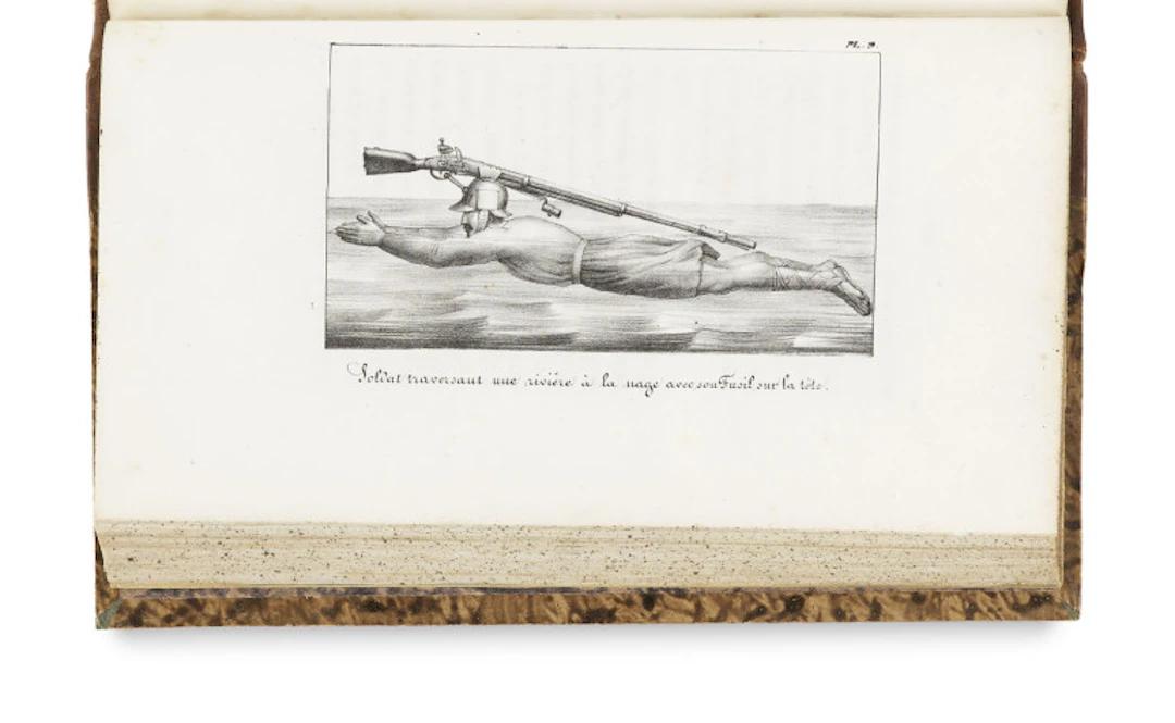 Ludovic Antoine Francois Vicomte de Courtivron. Traité complet de natation. …