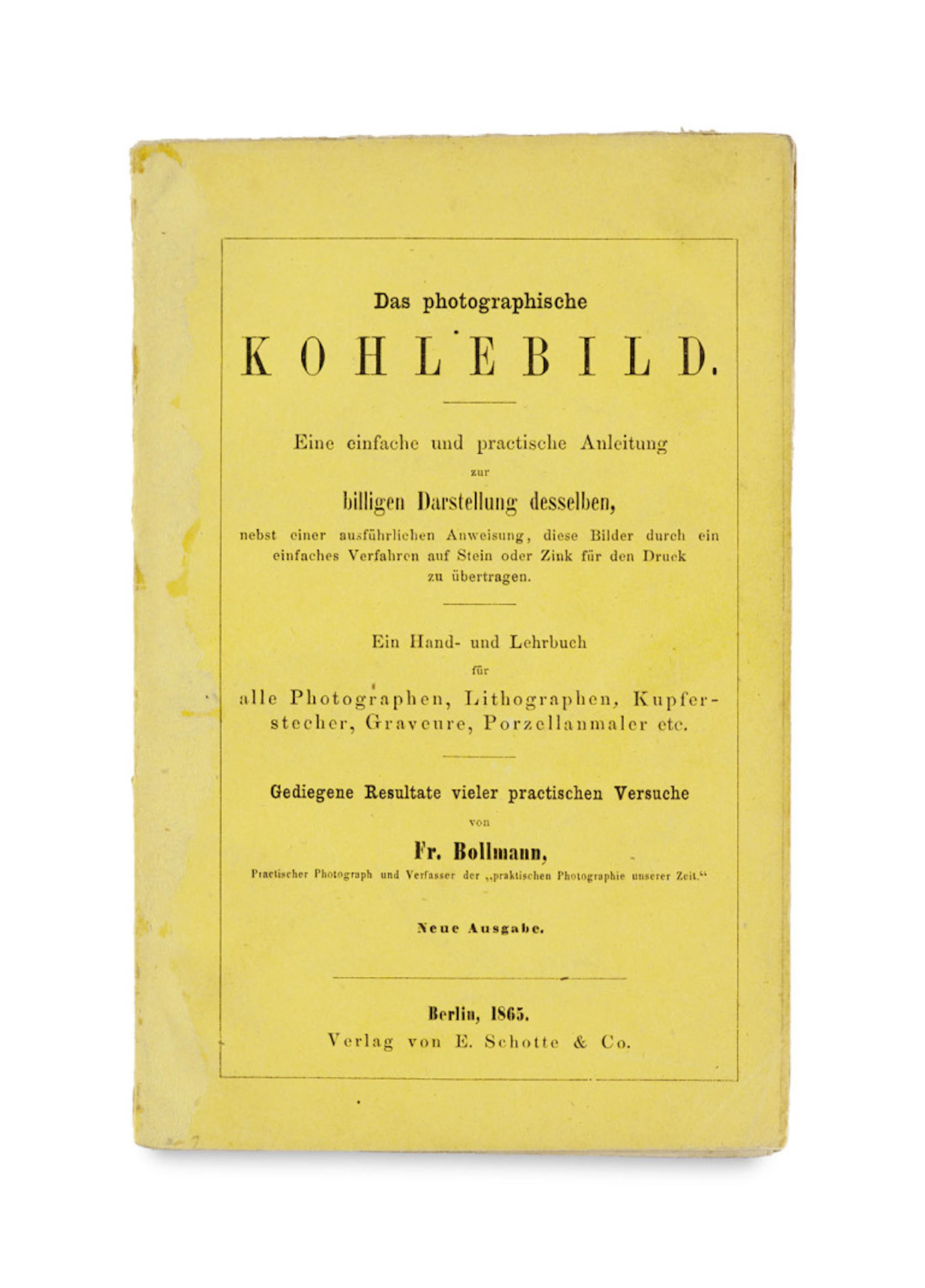 Fr Bollmann. Das photographische …