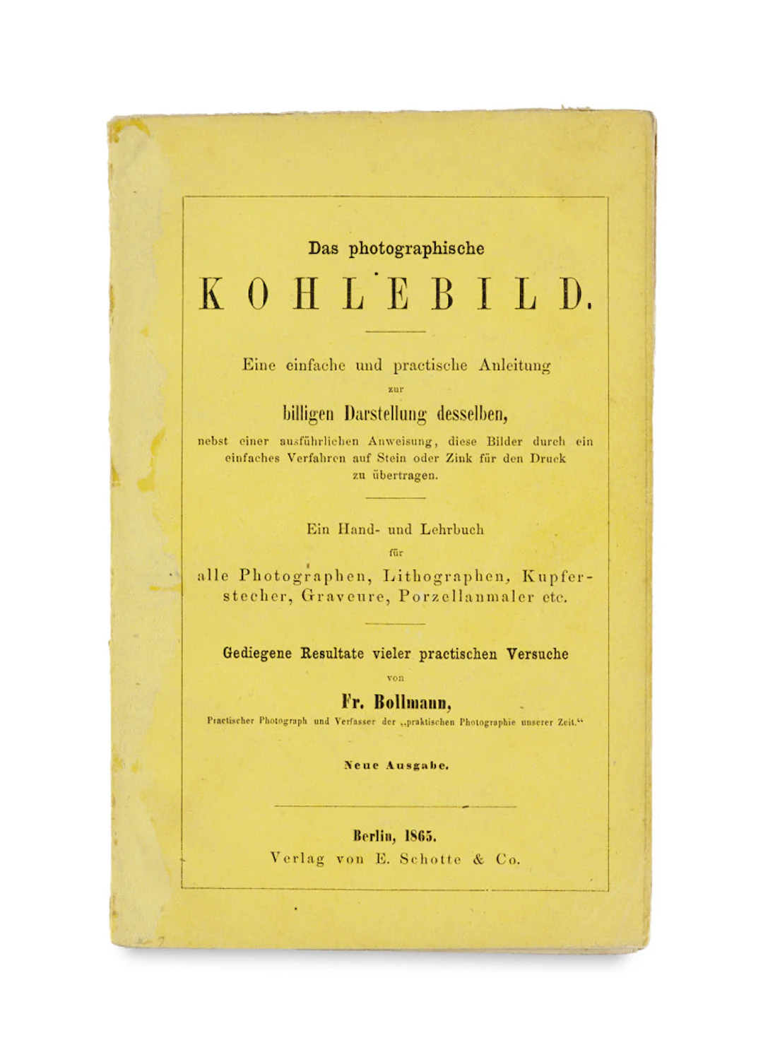 Fr Bollmann. Das photographische …