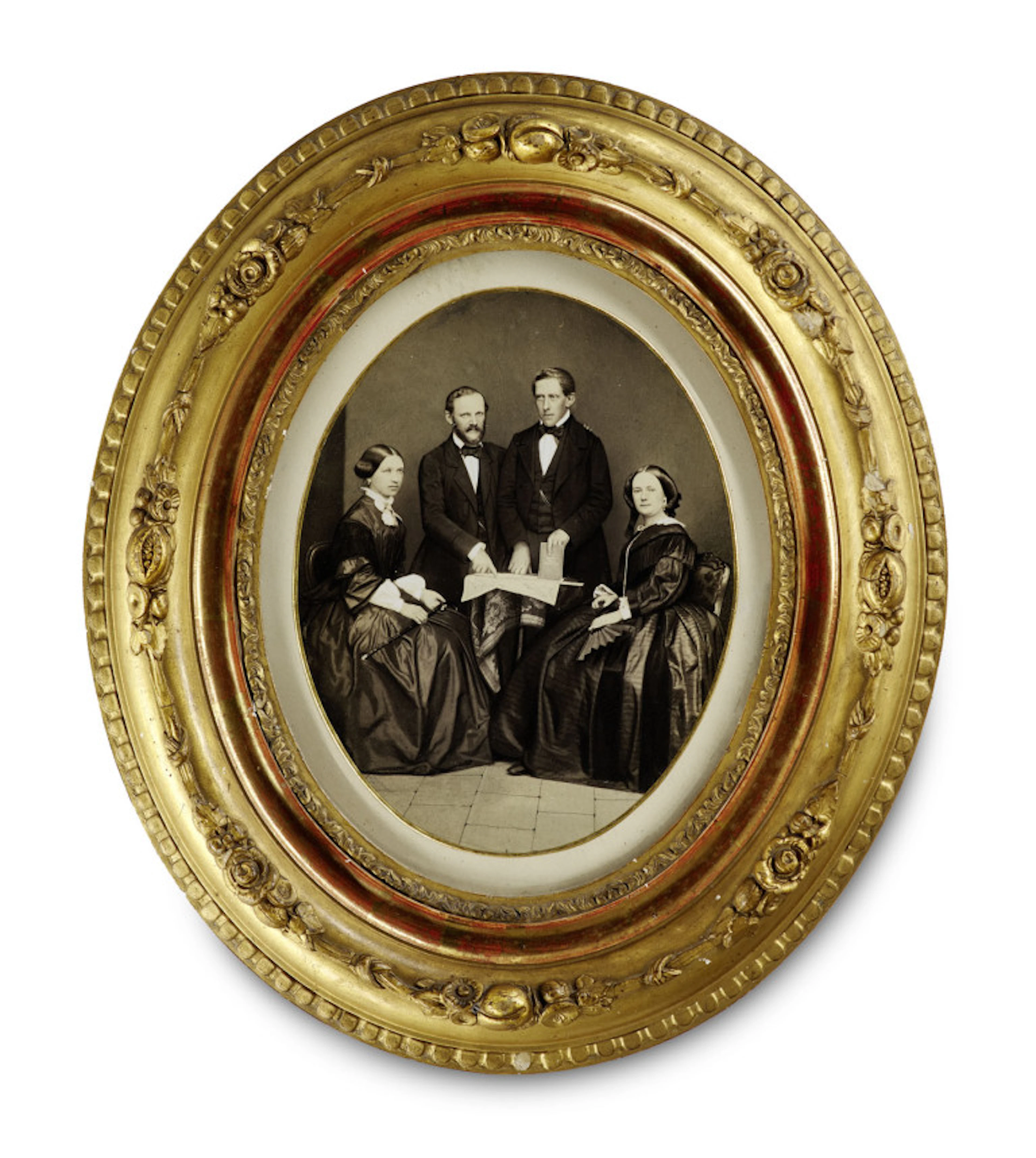 C. Schwartz & J. Zschille. Familienportrait. Vintage. …