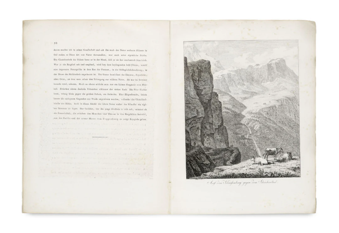 Ludwig Hess. Sechs Radirte Naturprospecte. …